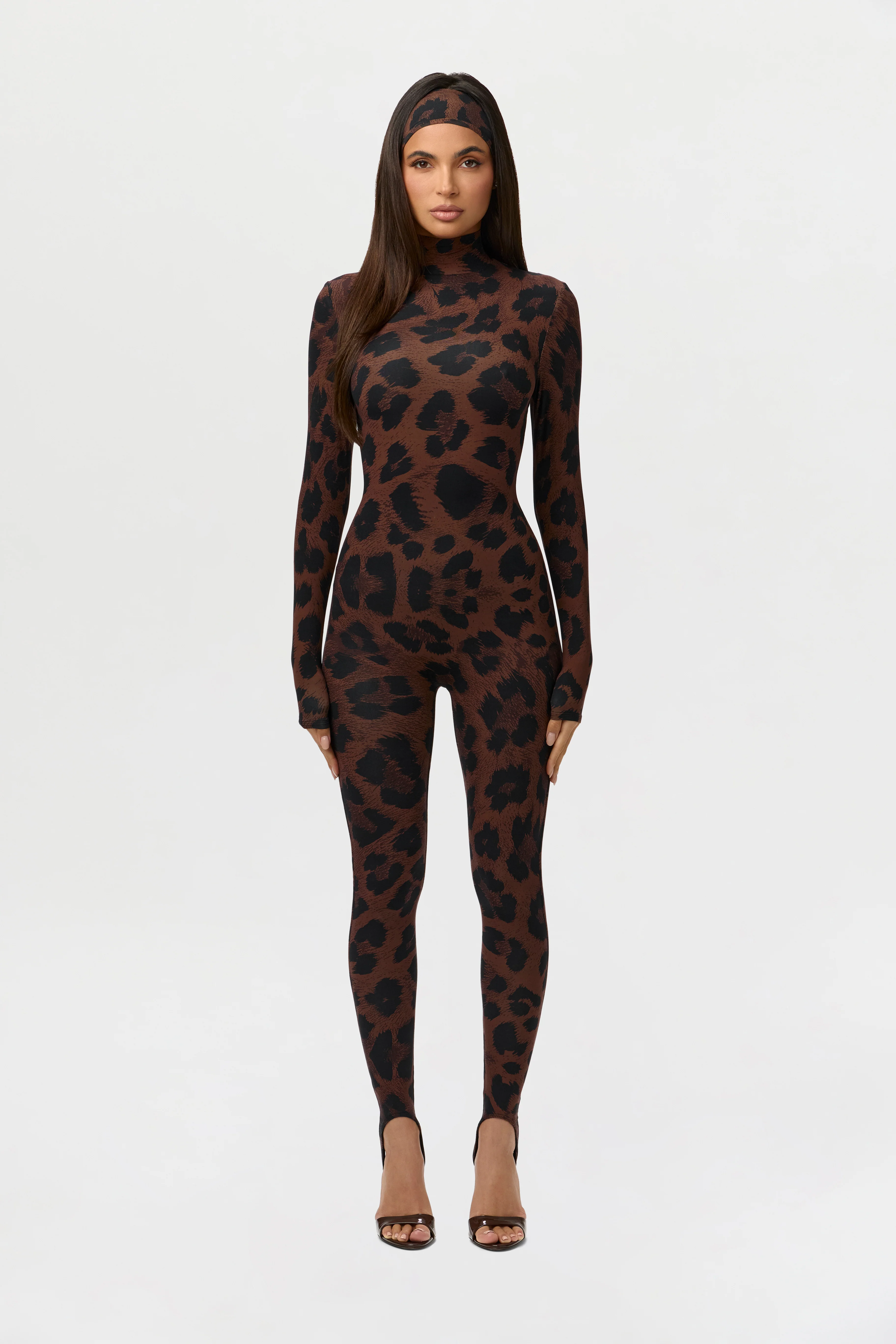 Naked Print Stirrup Jumpsuit Petite - Image 2