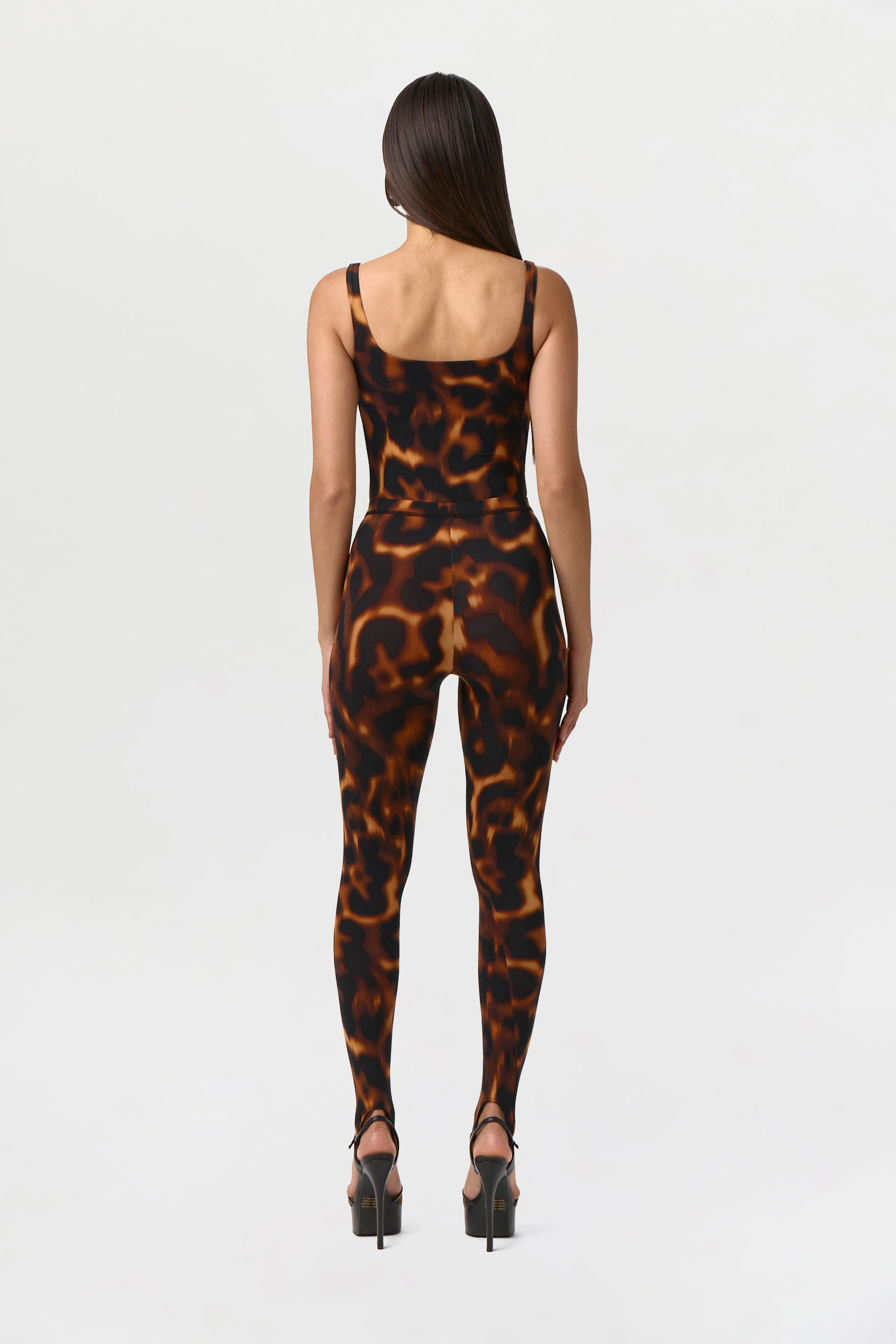 Naked Print Scoop Tank Bodysuit - Image 9