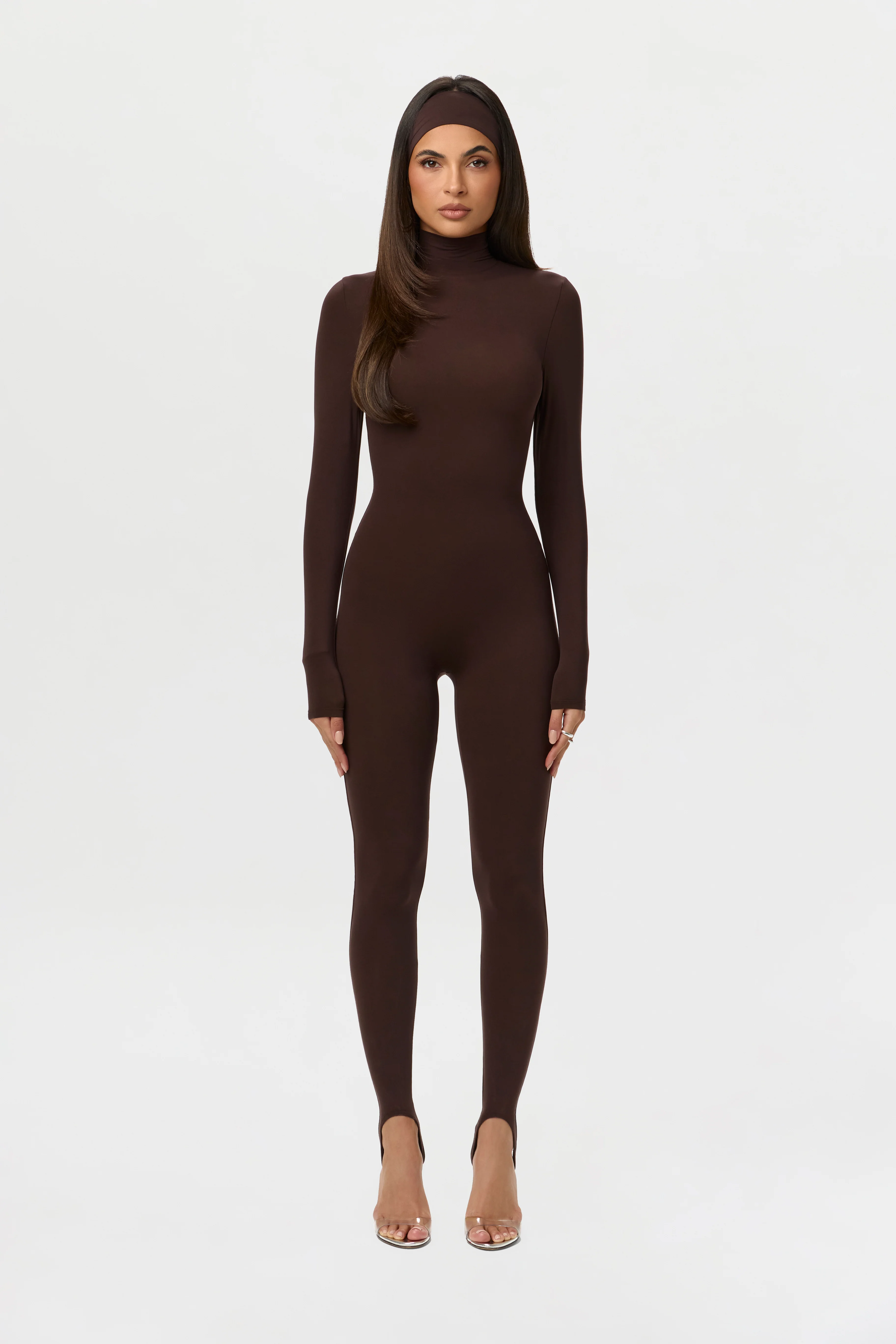Naked Turtleneck Jumpsuit with Stirrup - Image 11