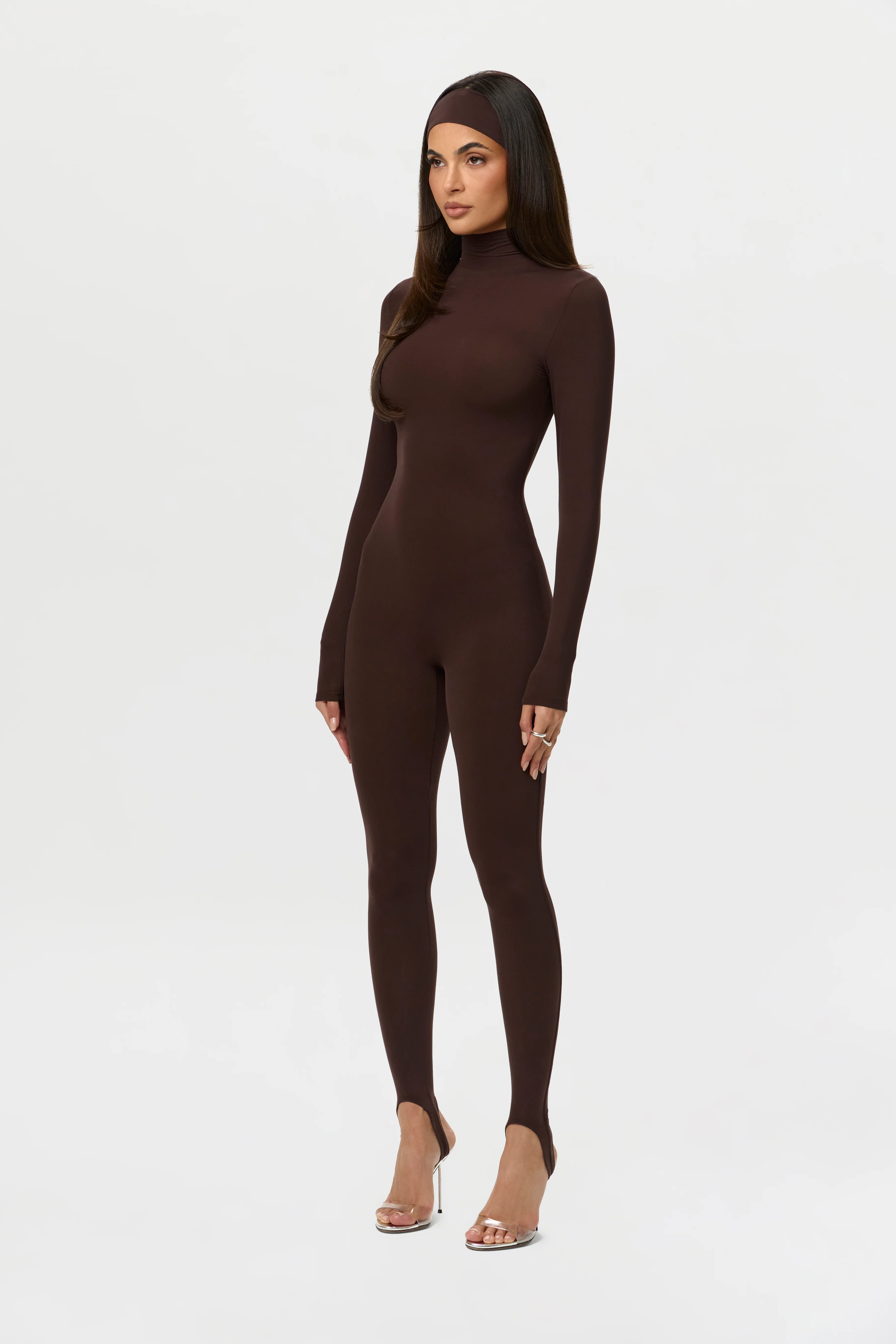 Naked Turtleneck Jumpsuit with Stirrup - Image 12