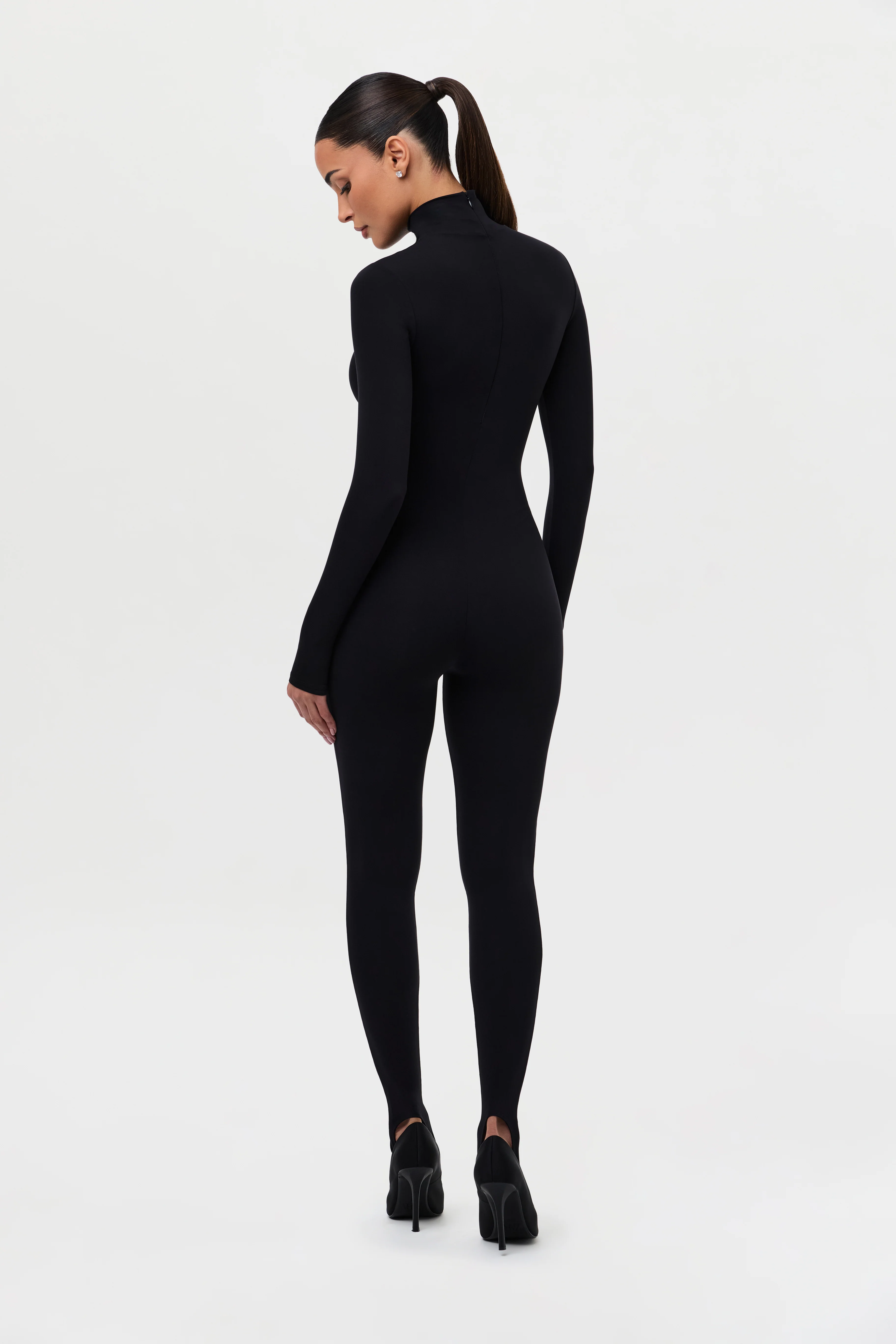 Naked Turtleneck Stirrup Jumpsuit - Image 5