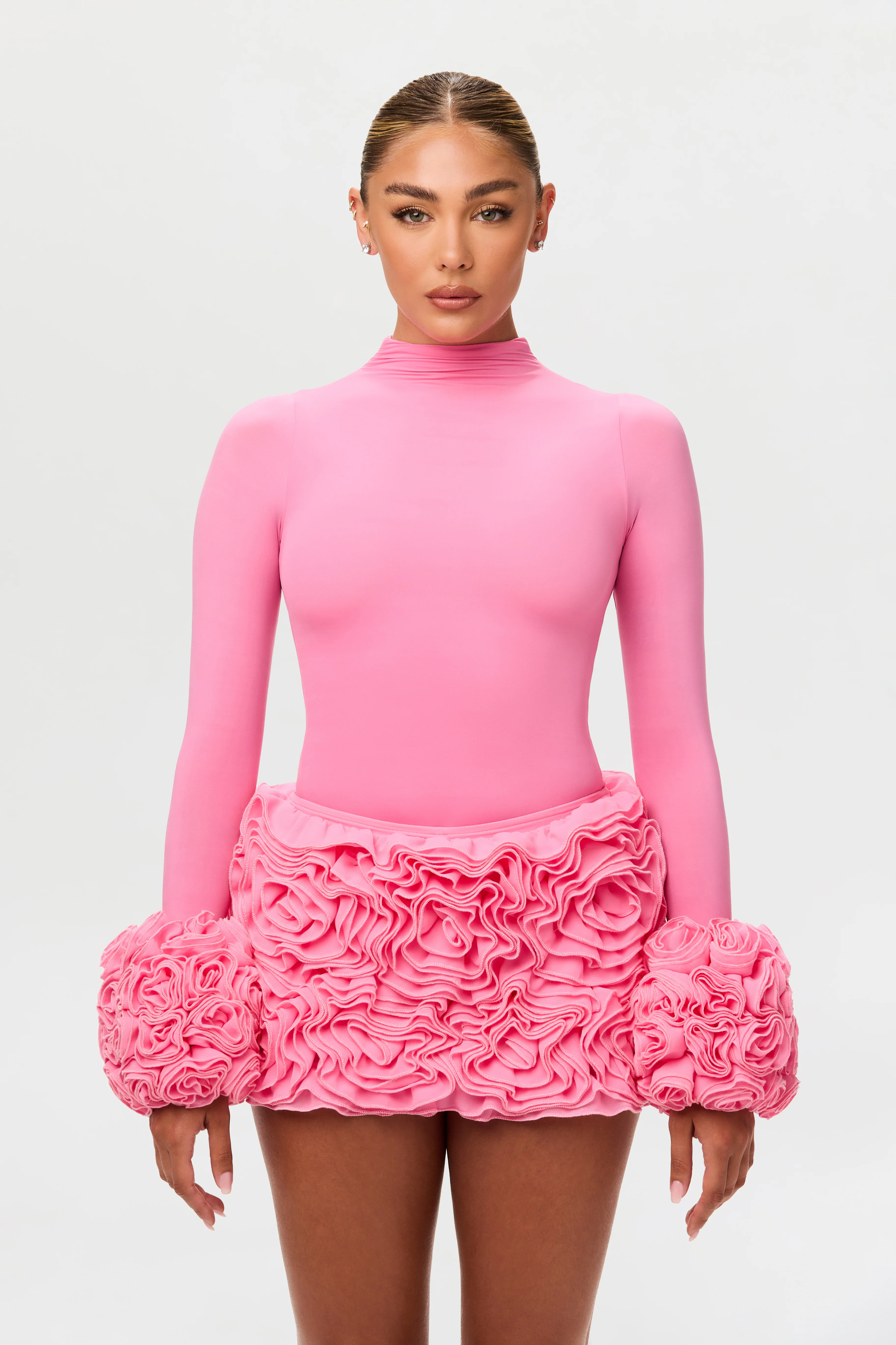 Naked Mock Neck Top - Image 53