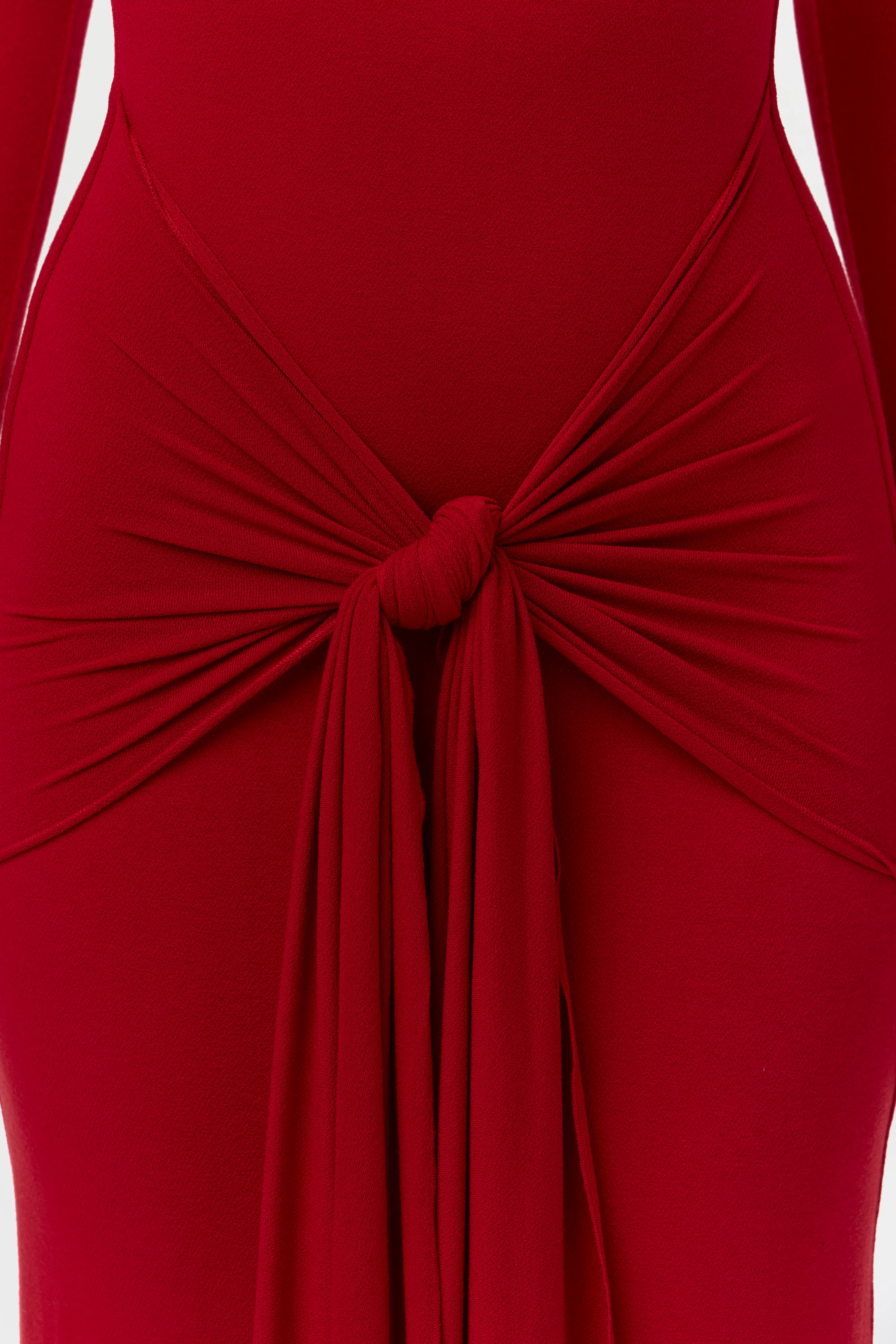 NW Sculpt Draped Tie Dress - Image 11