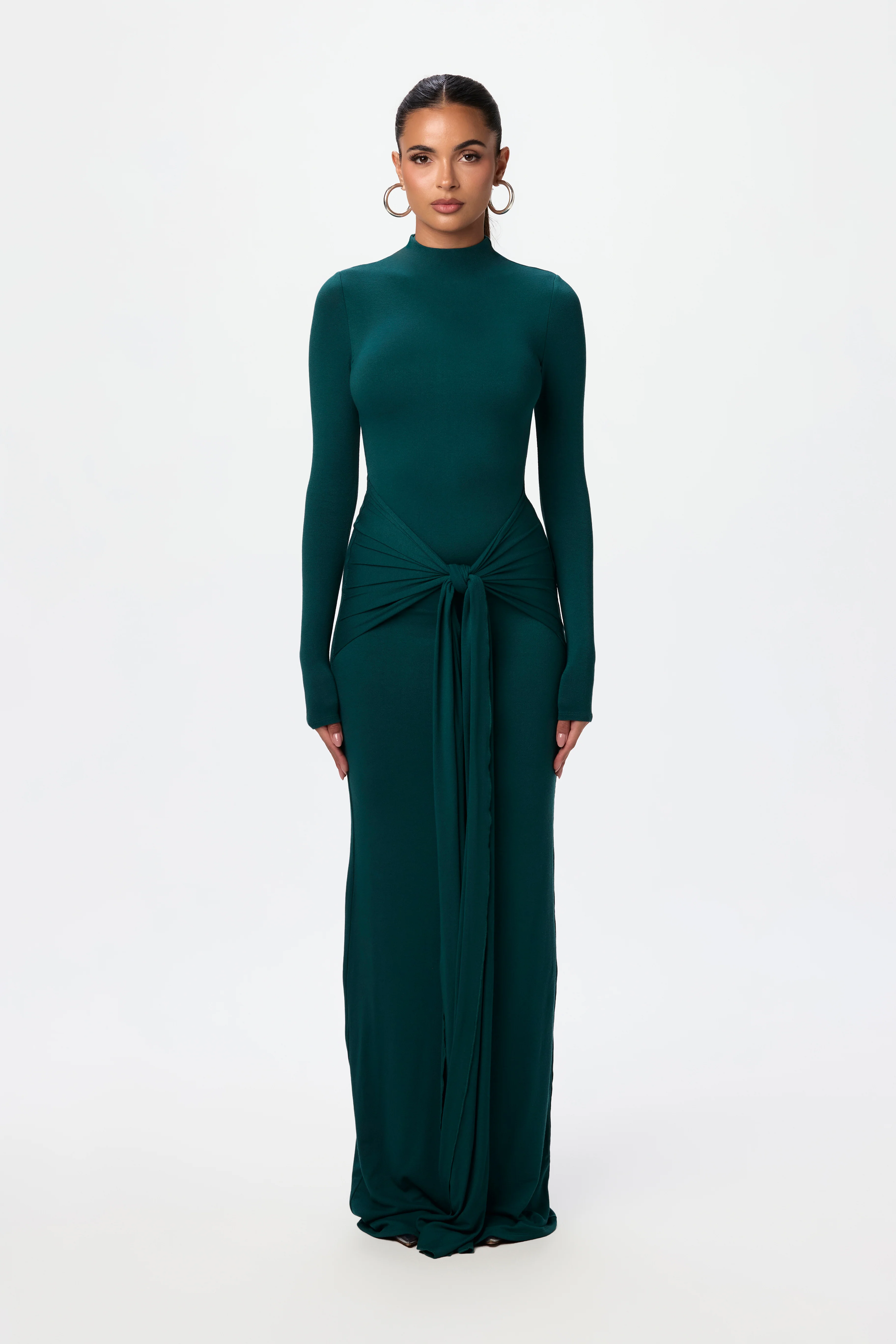 NW Sculpt Draped Tie Dress - Image 17