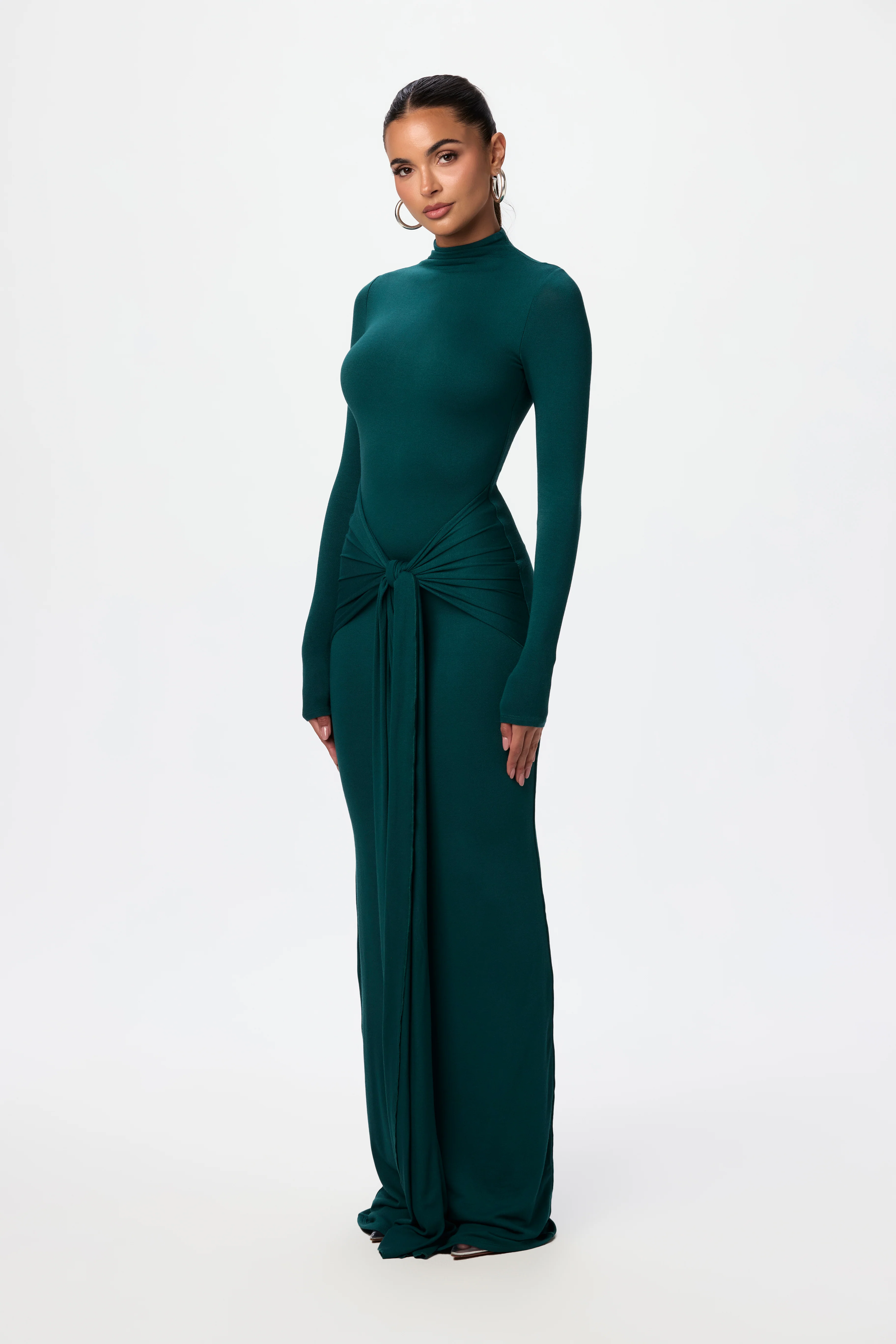 NW Sculpt Draped Tie Dress - Image 18