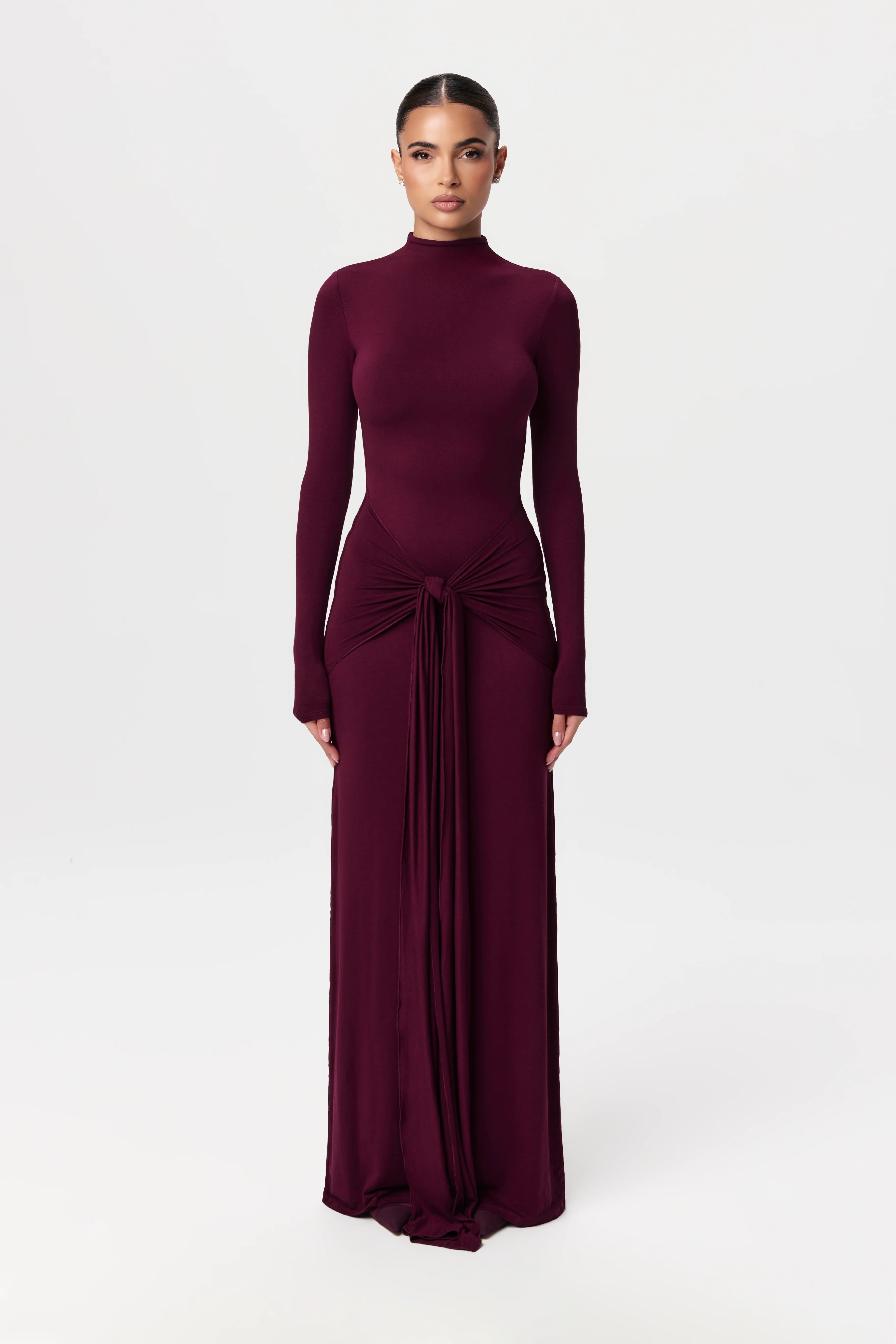 NW Sculpt Draped Tie Dress - Image 21