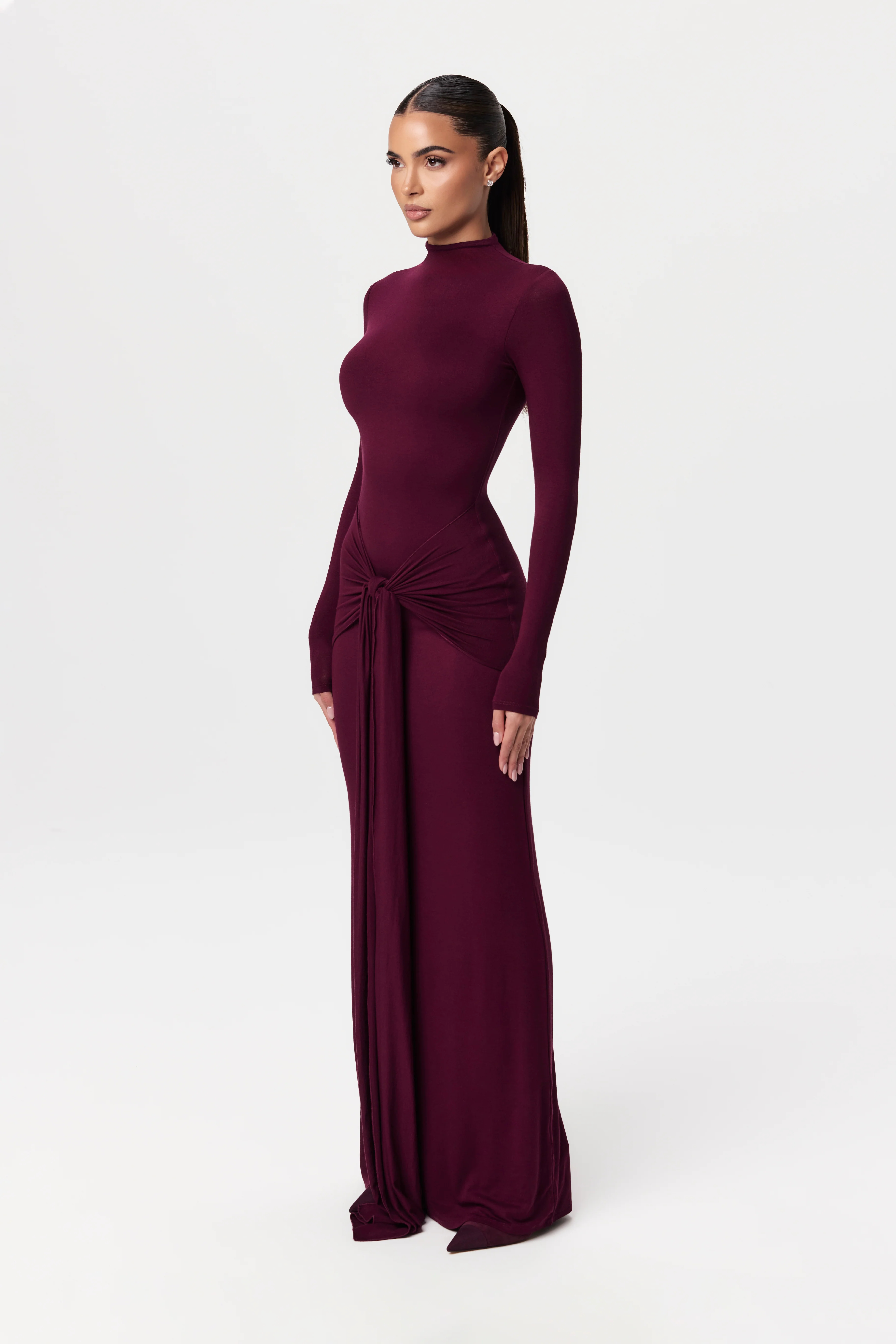NW Sculpt Draped Tie Dress - Image 22