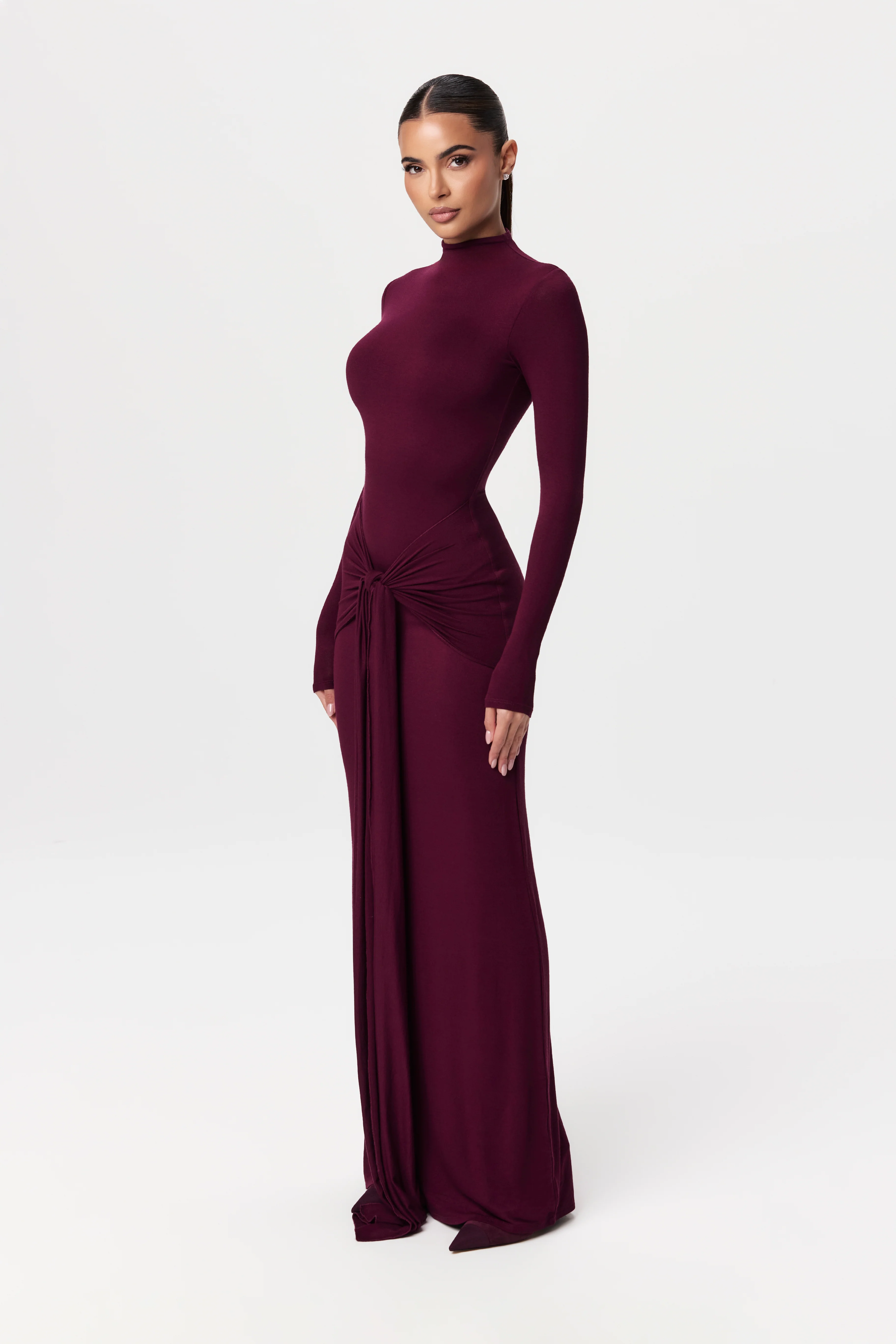 NW Sculpt Draped Tie Dress - Image 23
