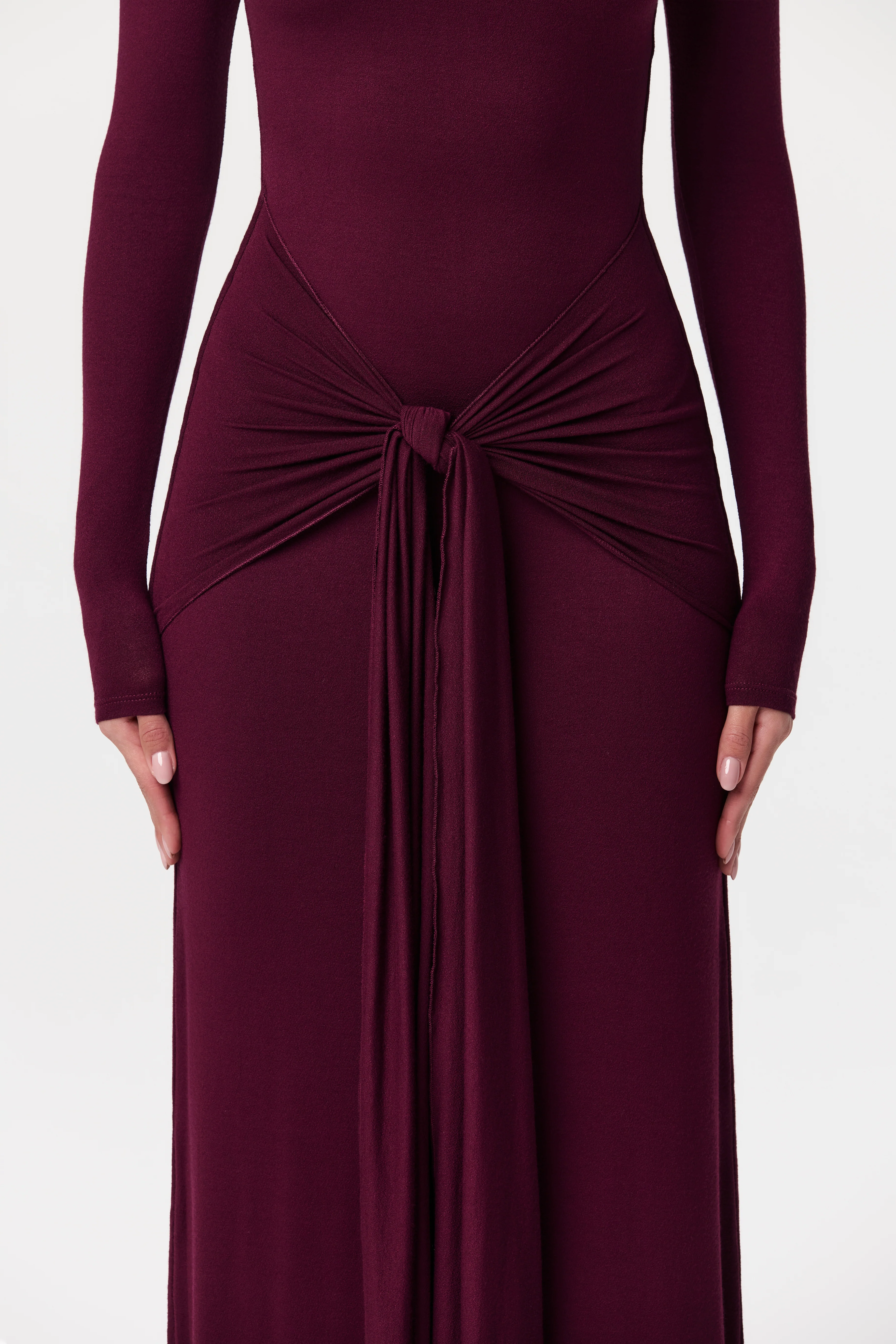 NW Sculpt Draped Tie Dress - Image 24