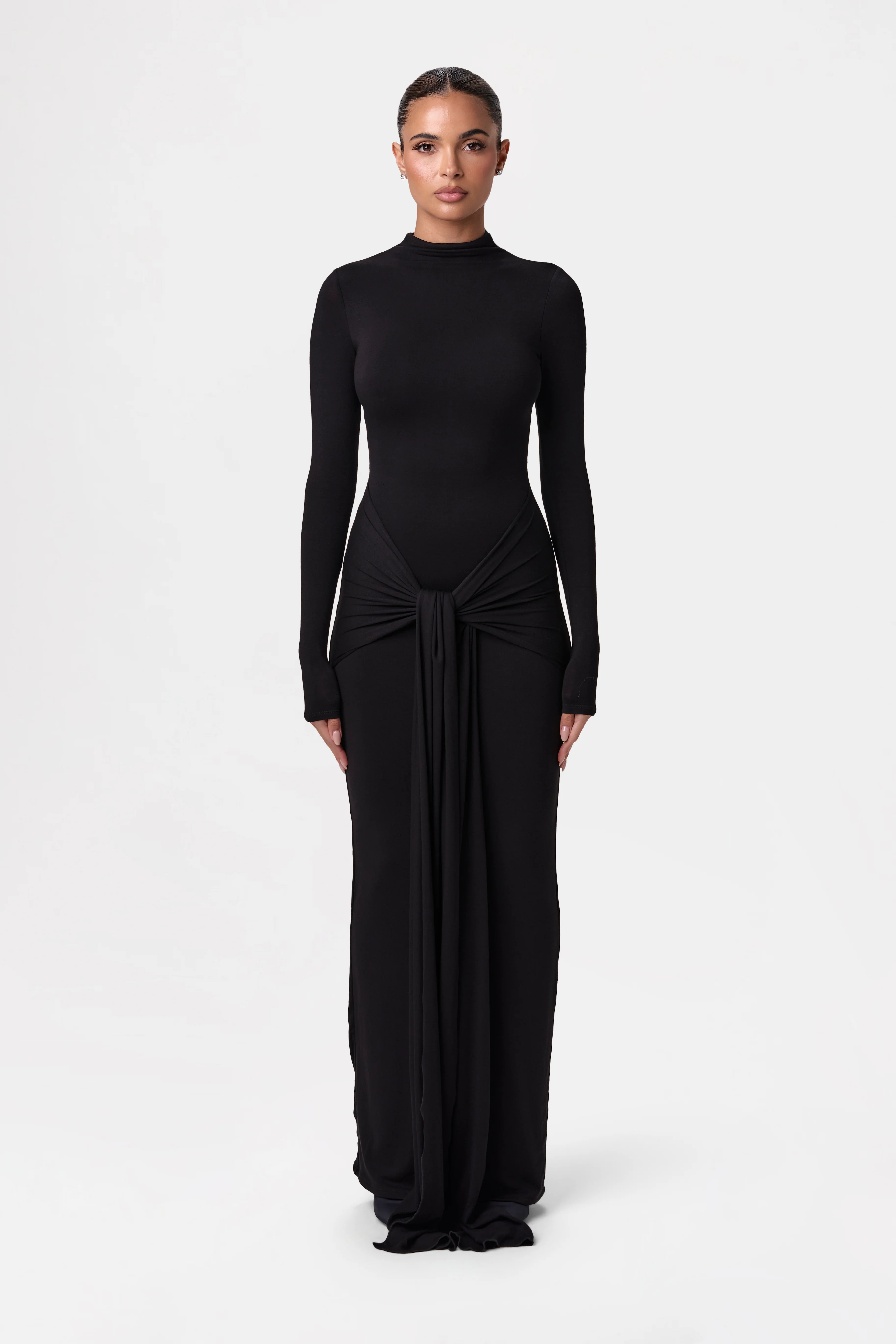 NW Sculpt Draped Tie Dress - Image 28