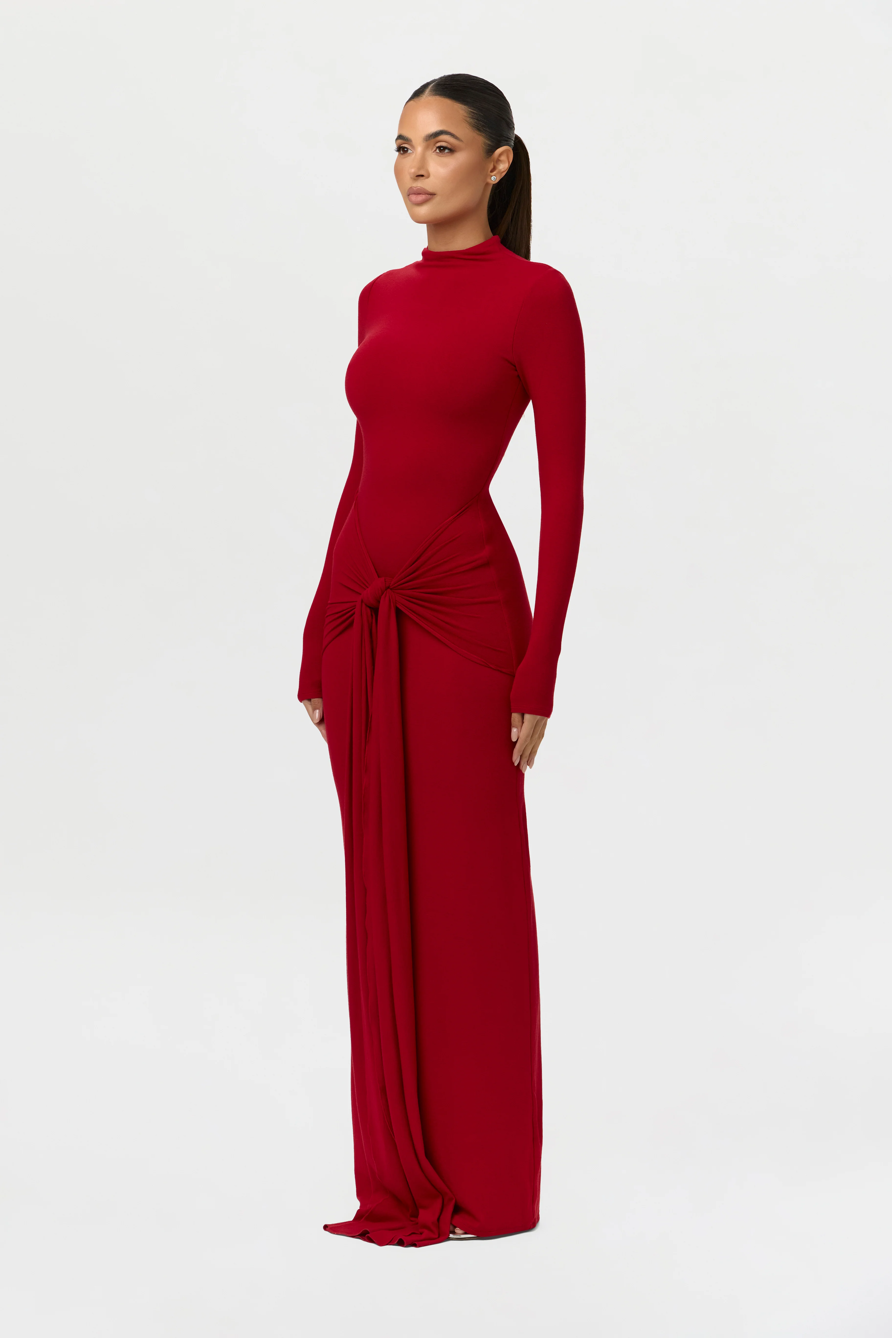 NW Sculpt Draped Tie Dress - Image 3
