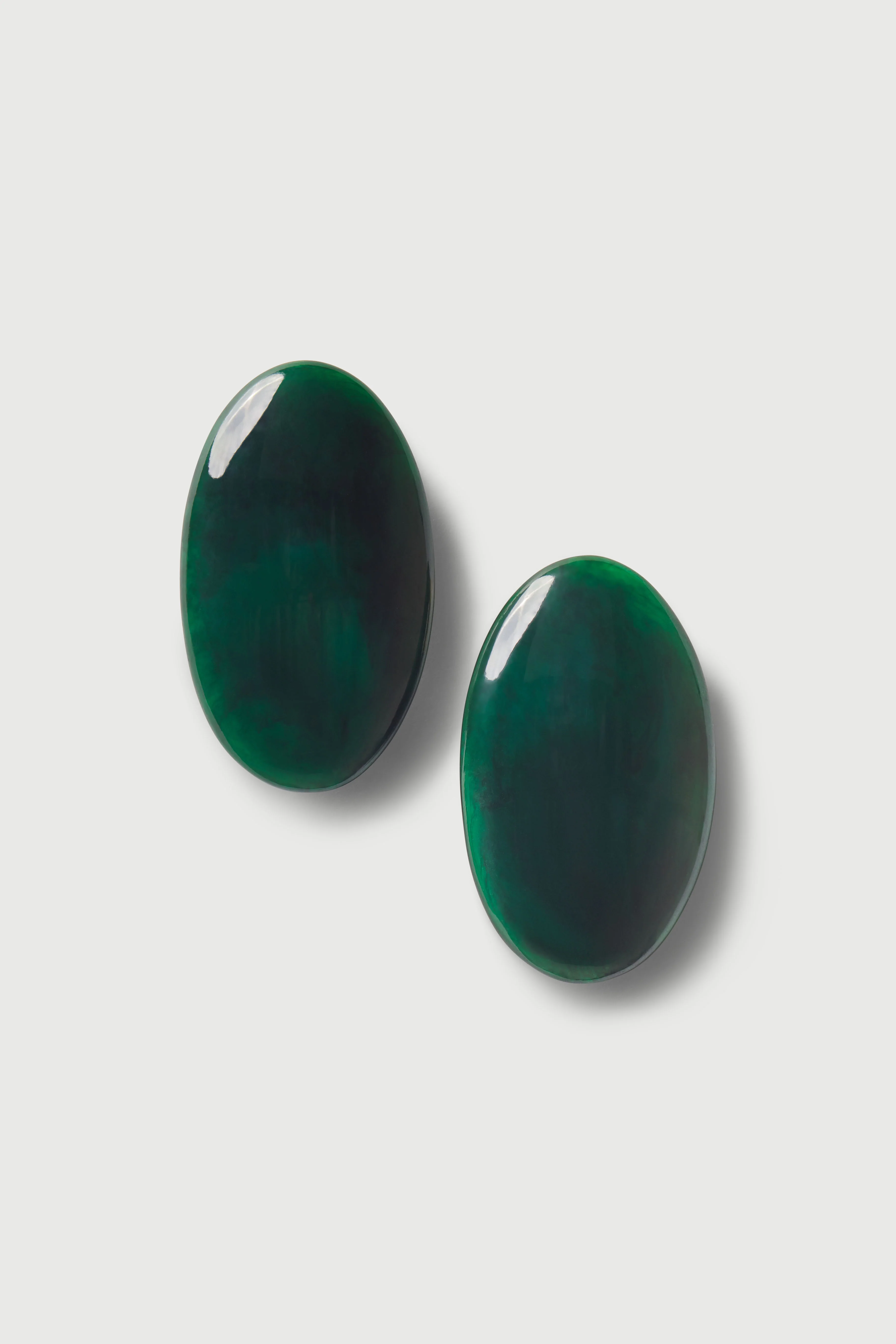 Resin Oval Earrings - Image 2