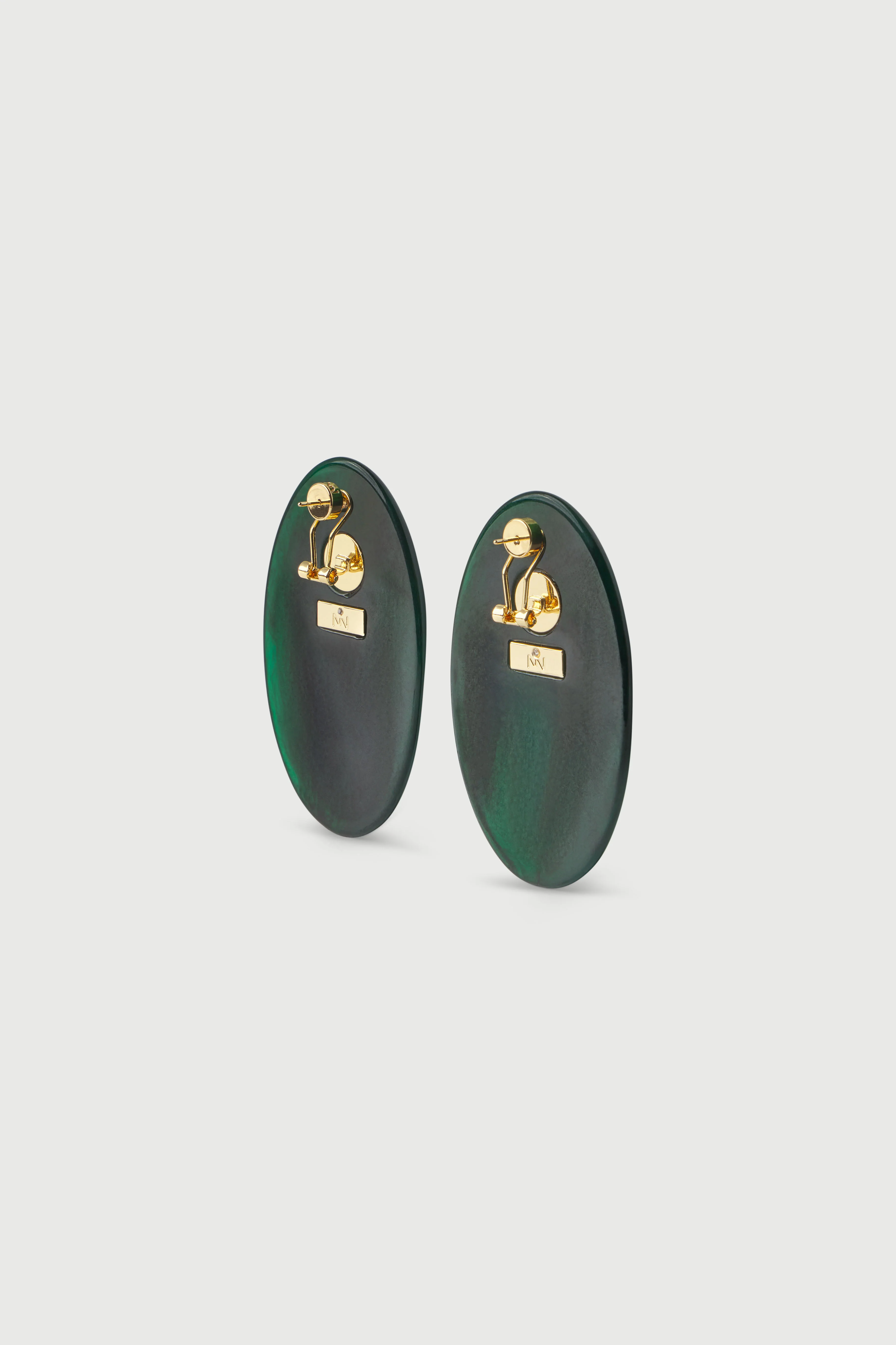 Resin Oval Earrings - Image 4