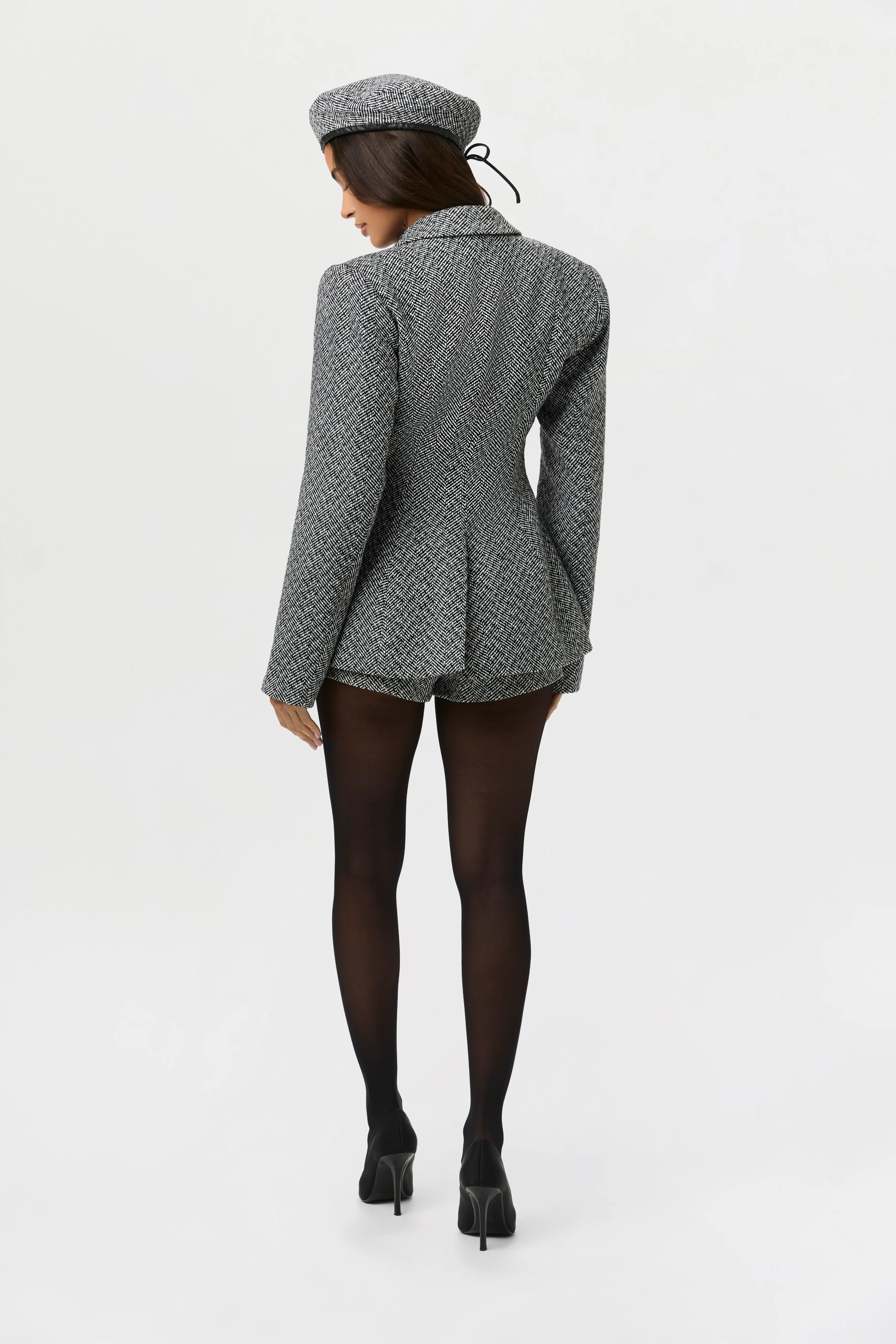 Pattern Suiting Double Breasted Blazer - Image 9