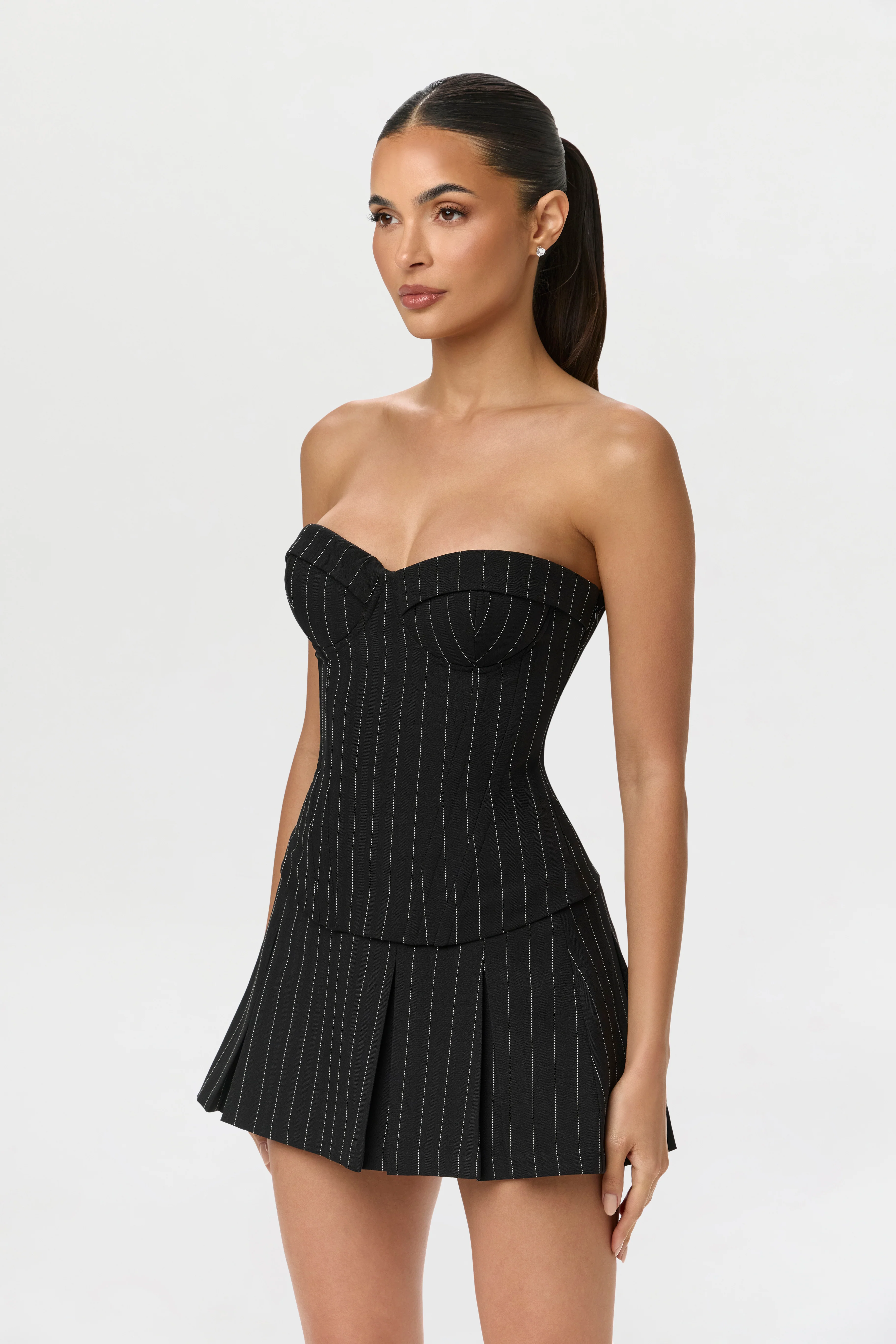 Suiting Pinstripe Bustier - Image 10