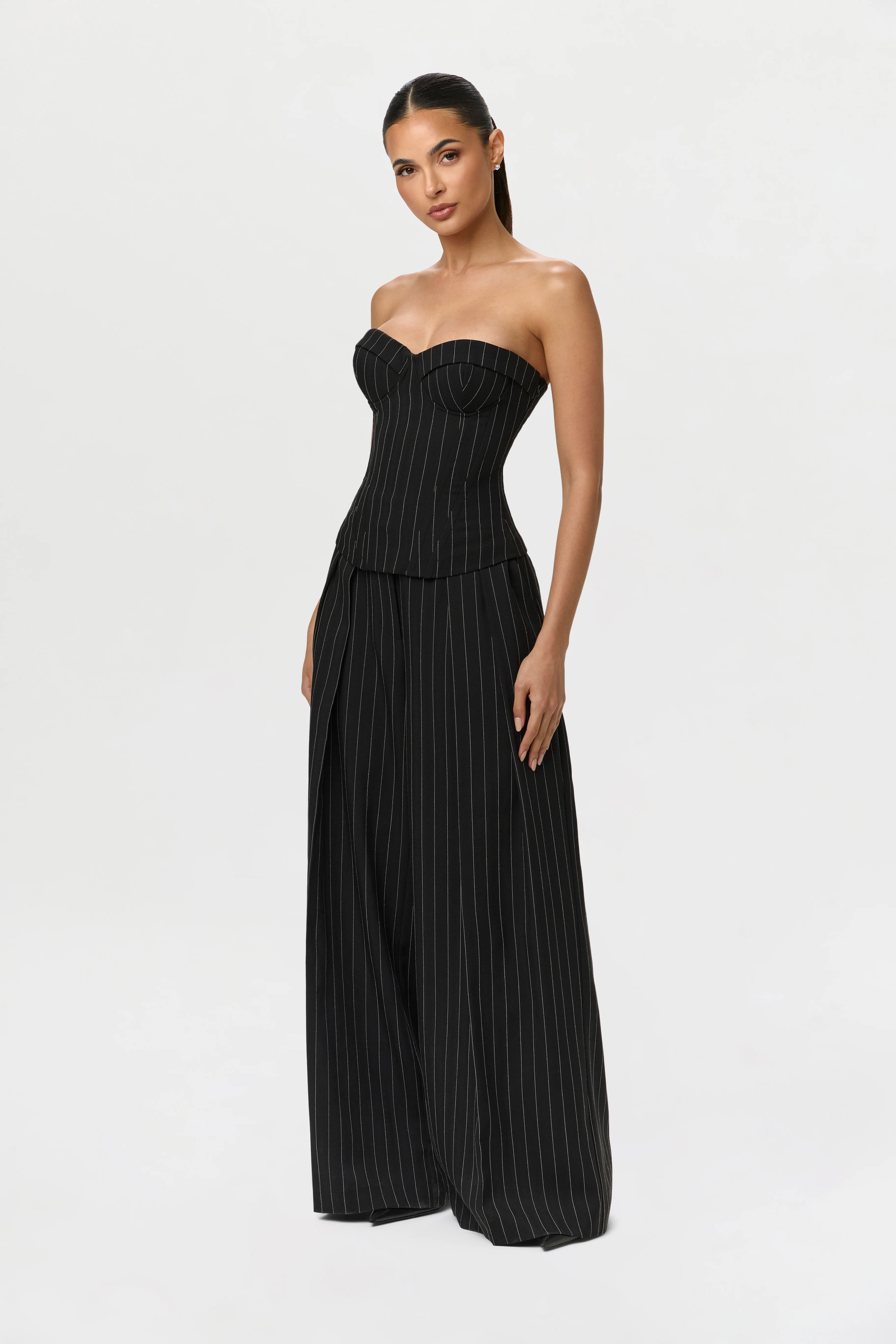 Suiting Pinstripe Bustier - Image 2