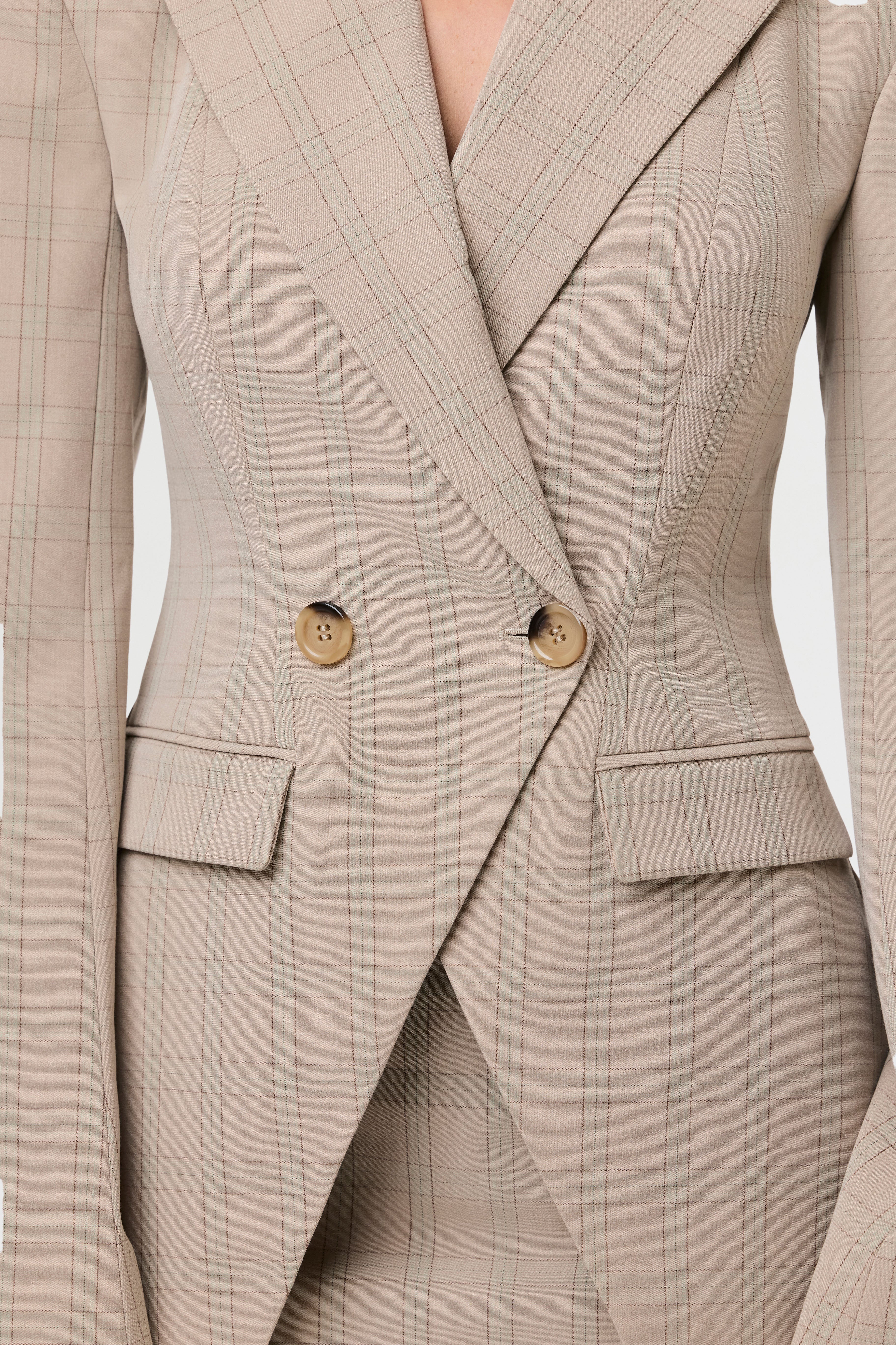 Suiting Plaid Mini Skirt - Image 5
