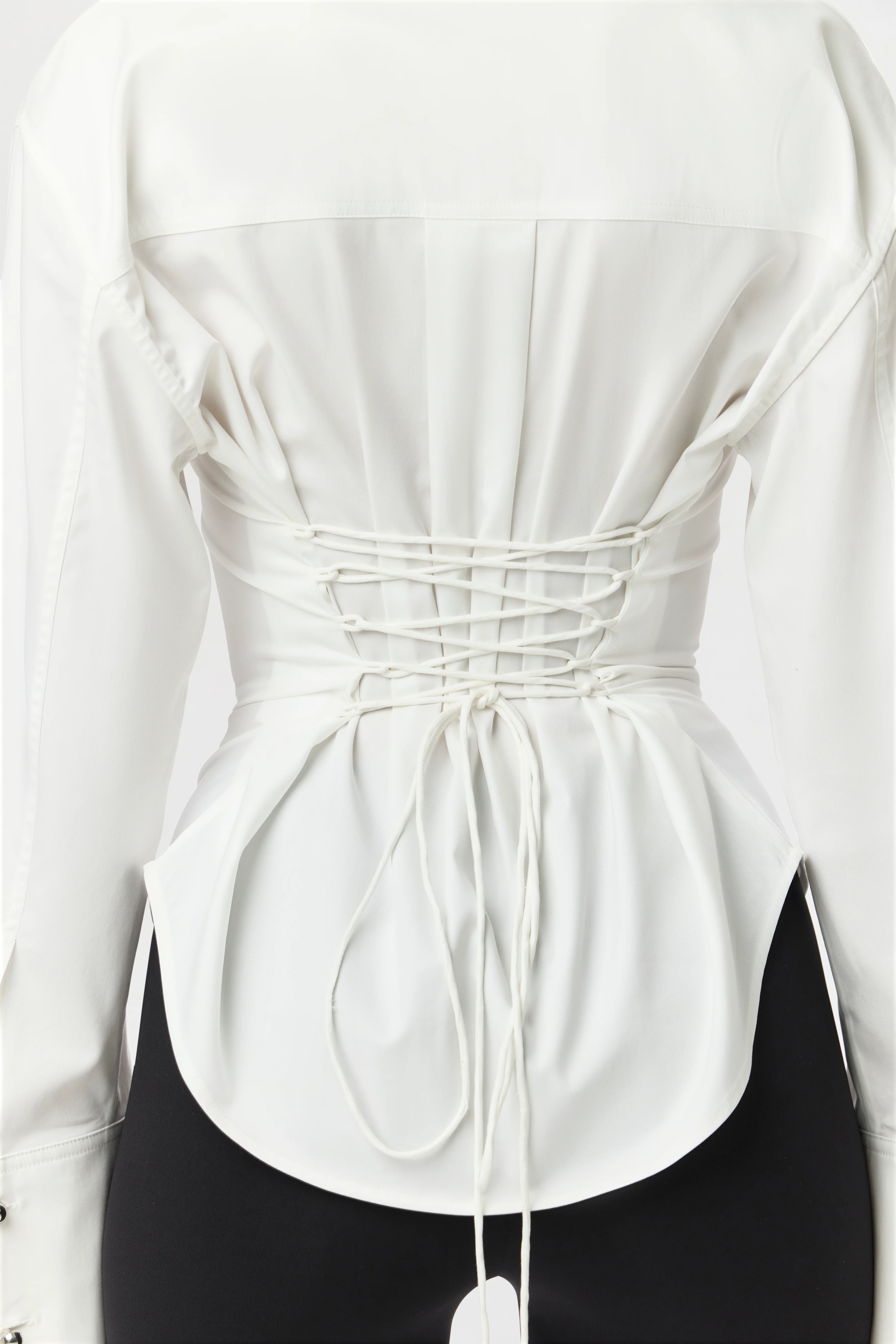 Shirting Contour Button Up Top - Image 3