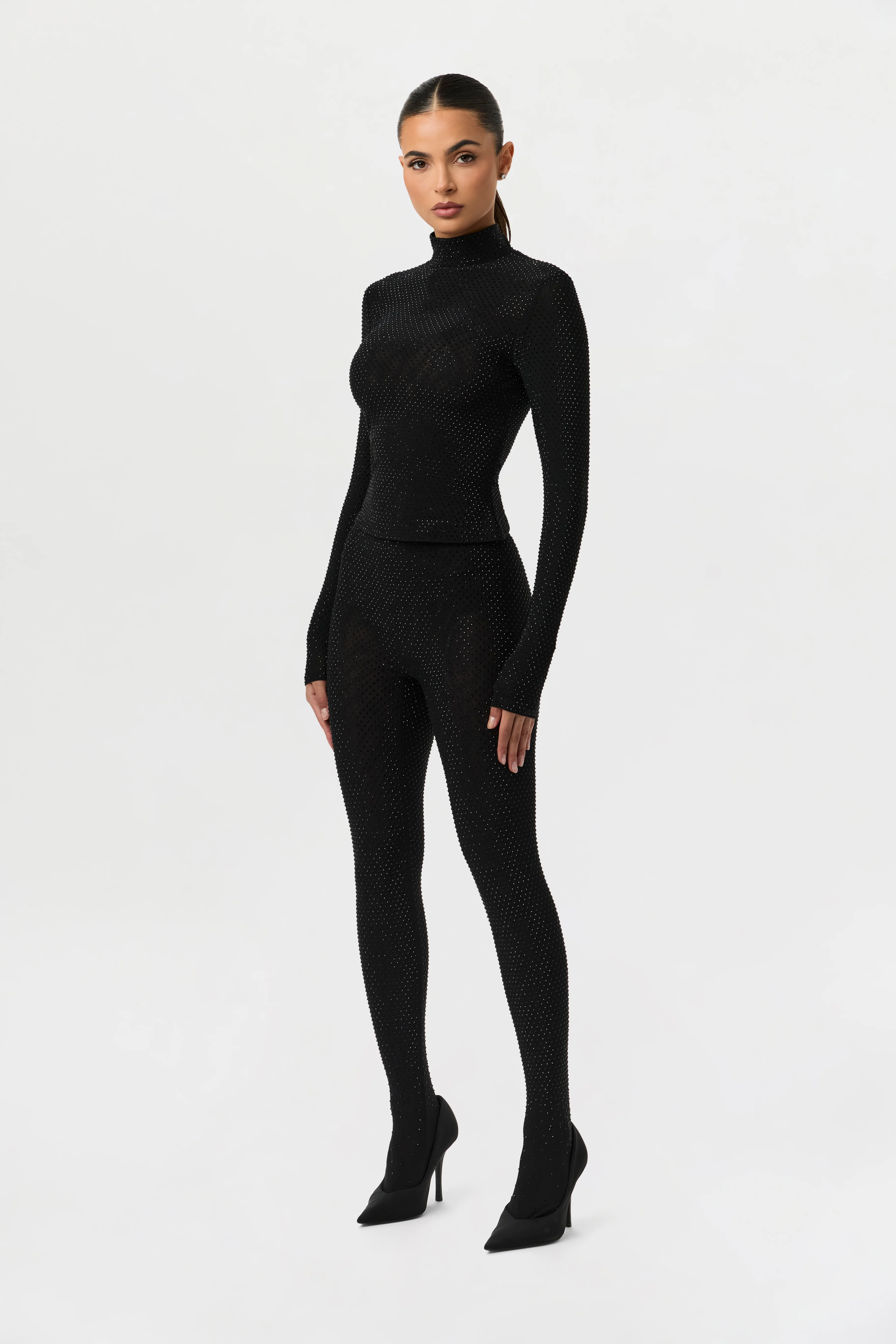 Crystal Closed Toe Leggings Petite - Image 11
