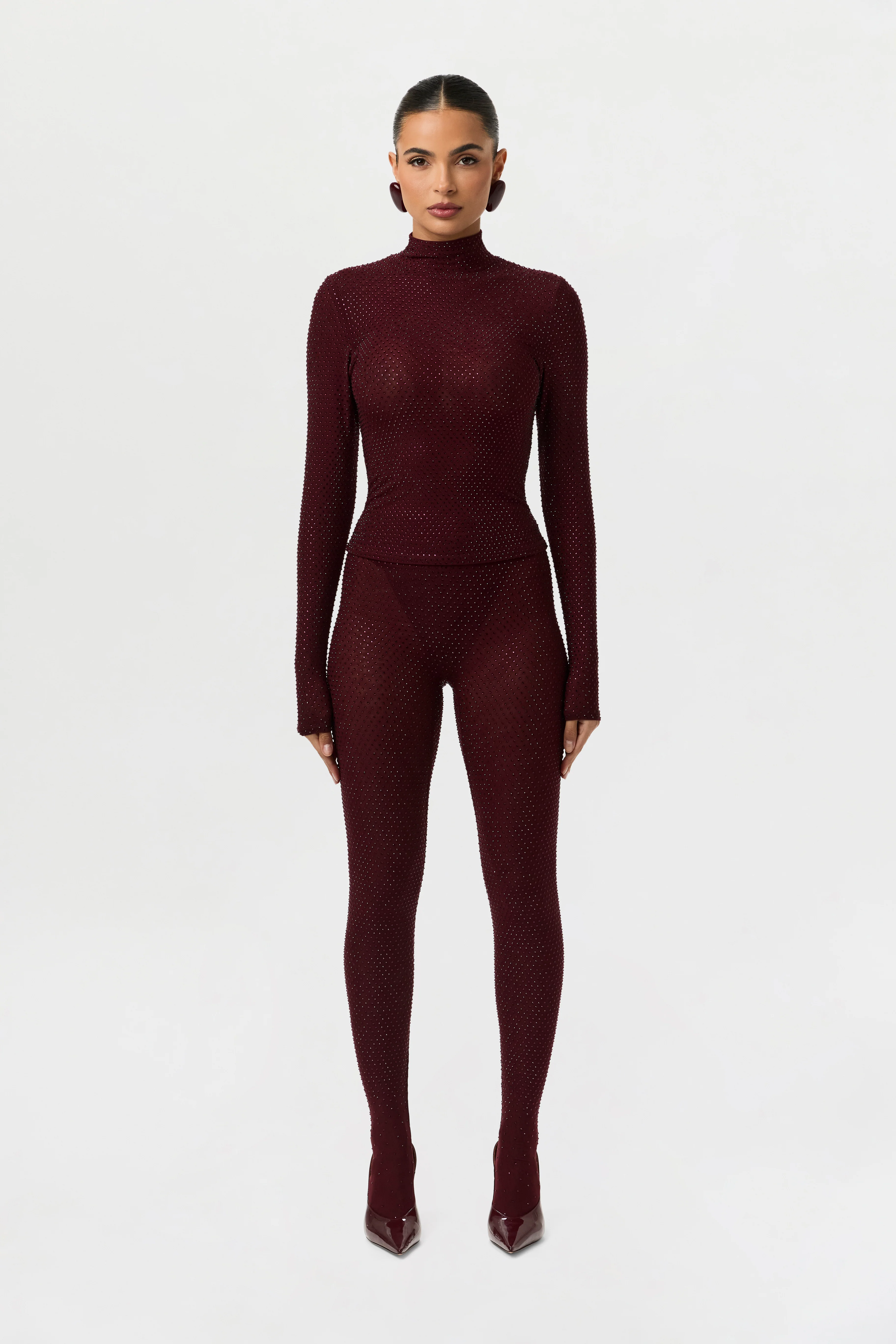 Crystal Closed Toe Leggings Petite - Image 4
