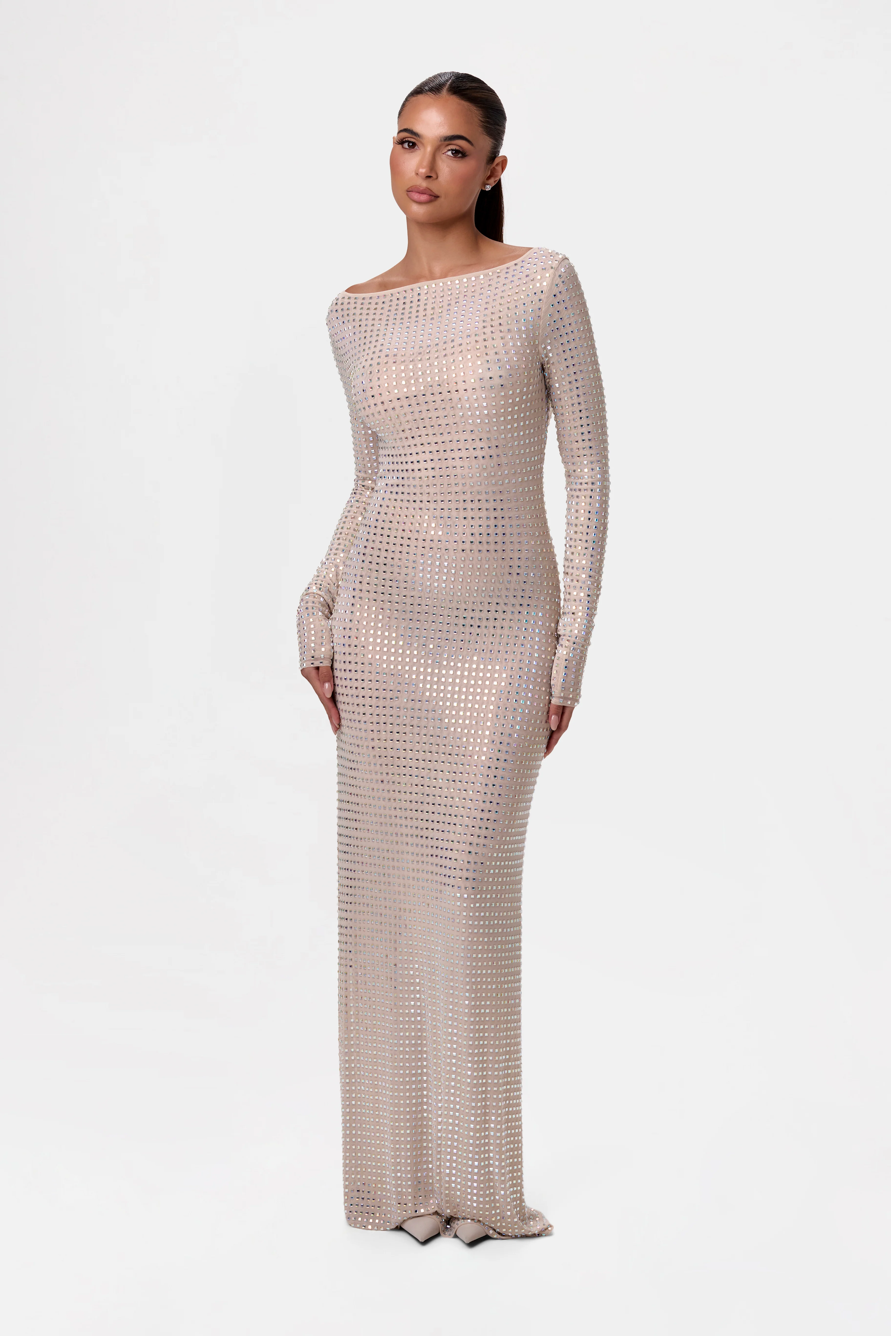 Crystal Open Back Gown - Image 3