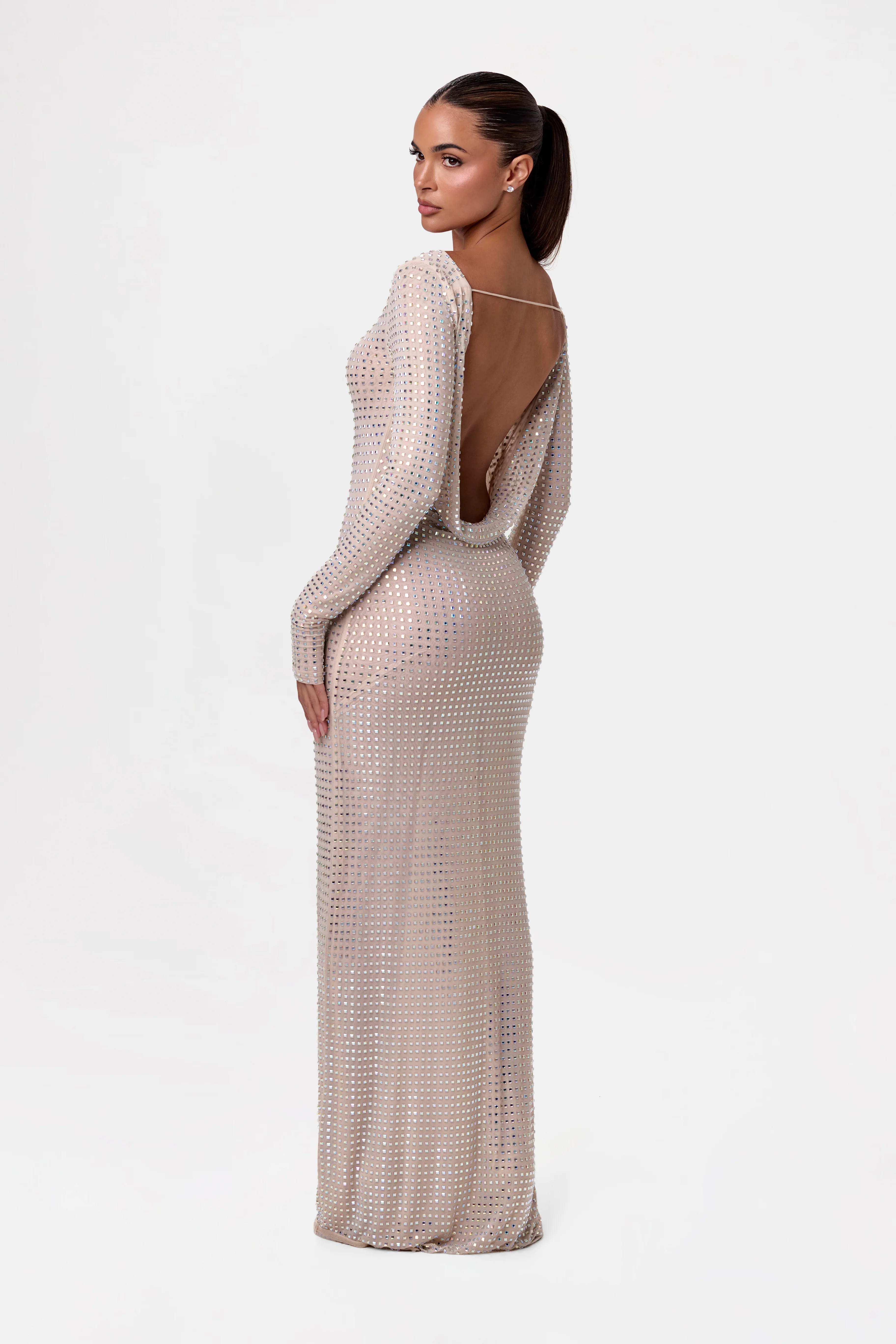 Crystal Open Back Gown - Image 4