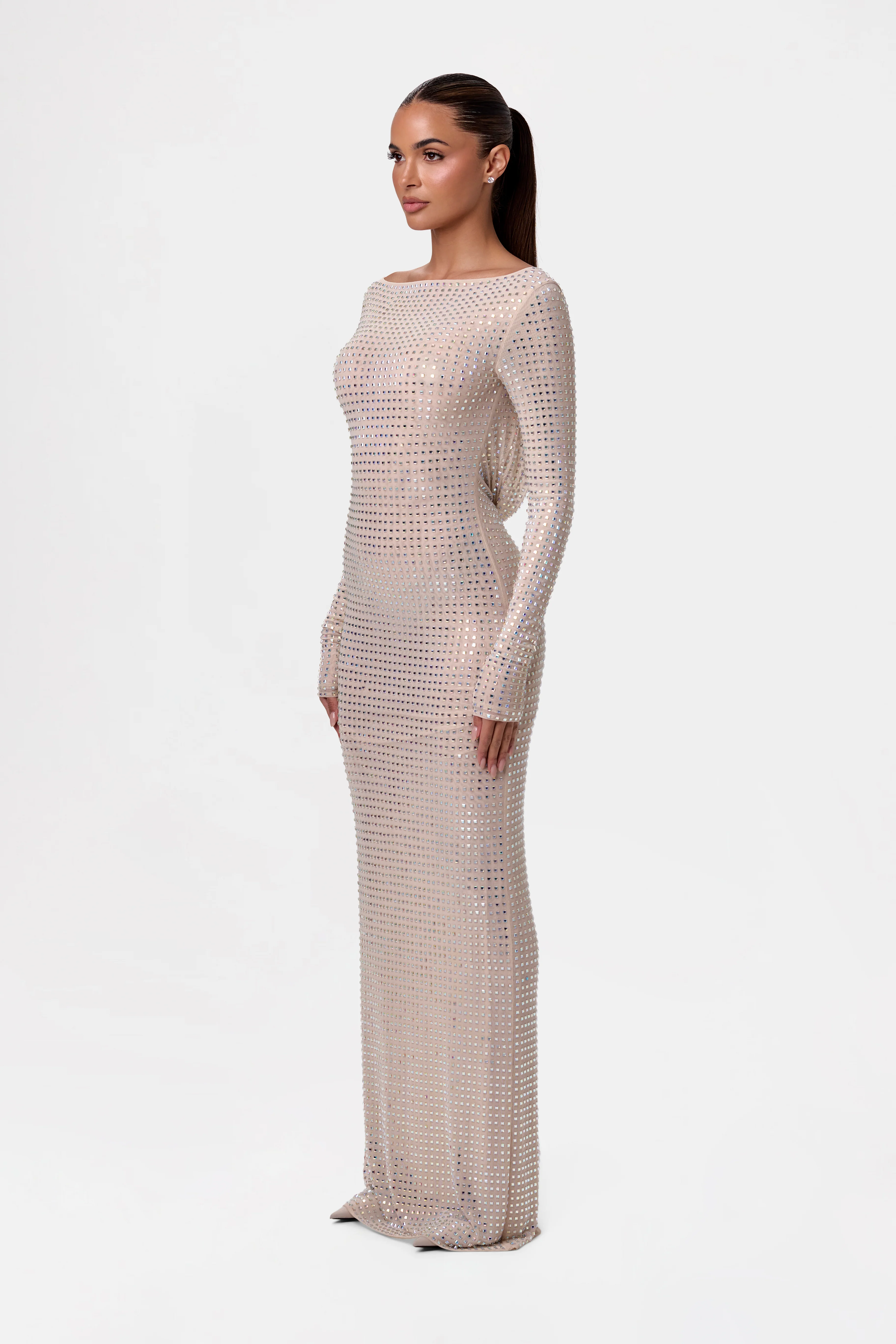 Crystal Open Back Gown - Image 5