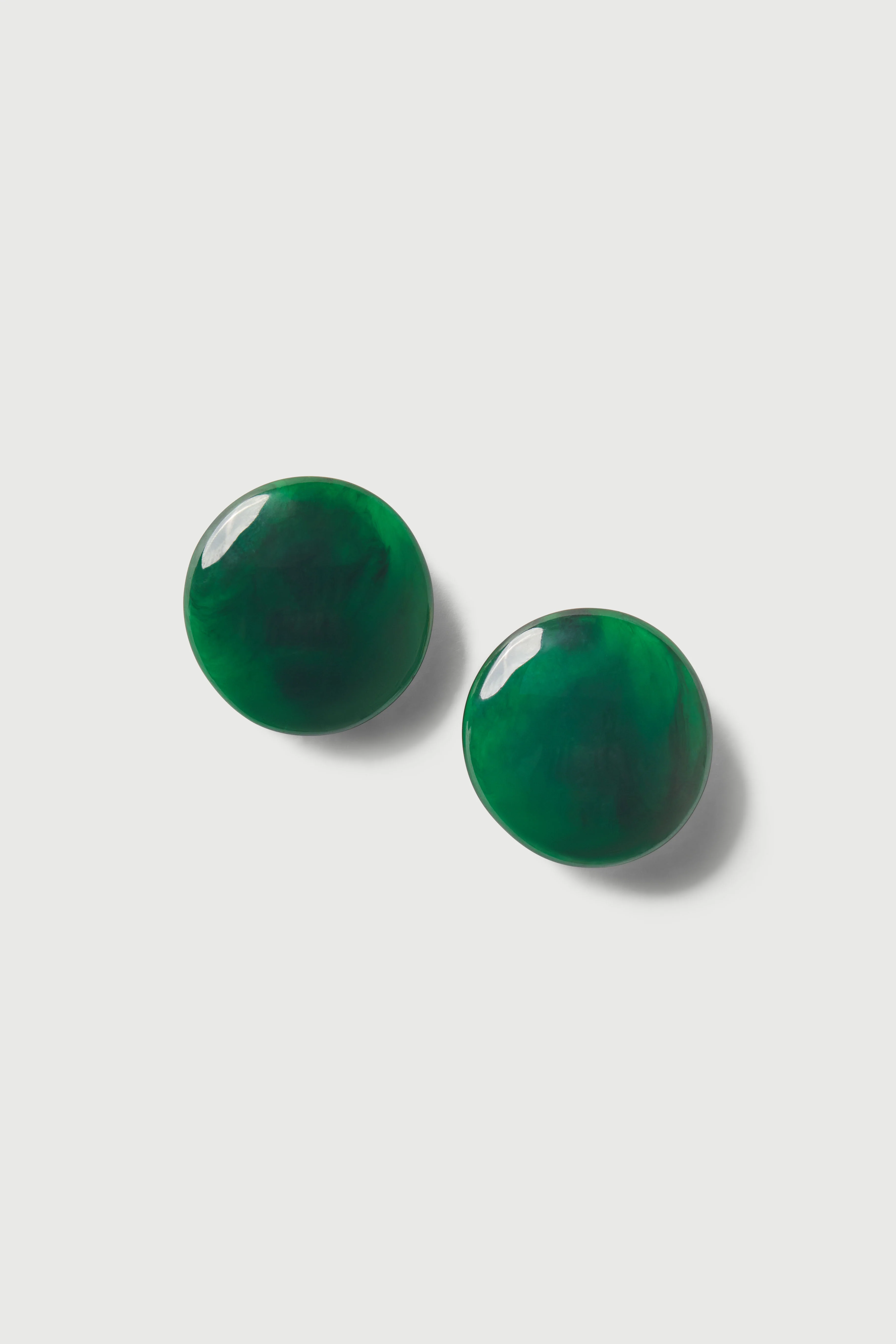 Resin Round Earrings - Image 2