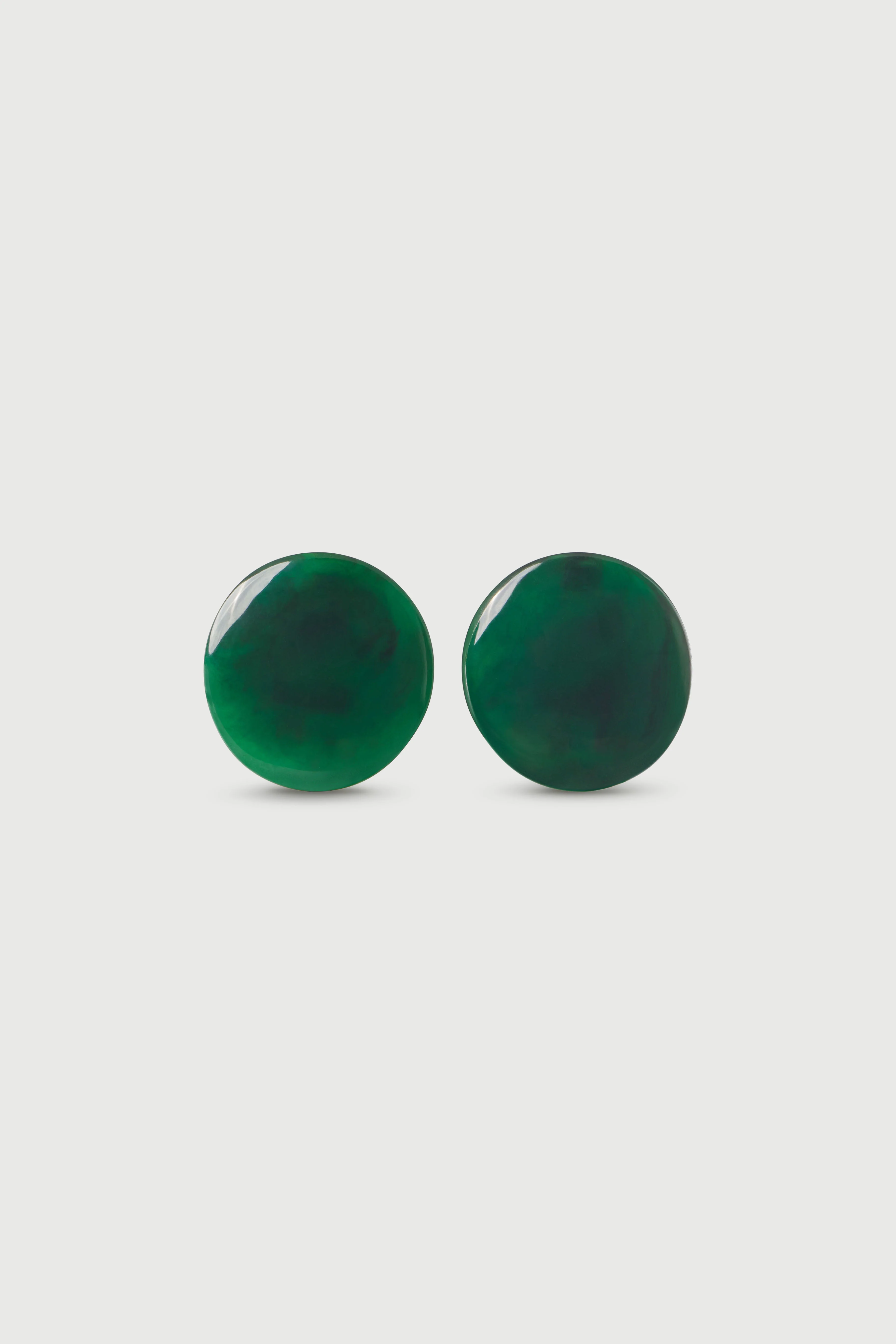 Resin Round Earrings - Image 3