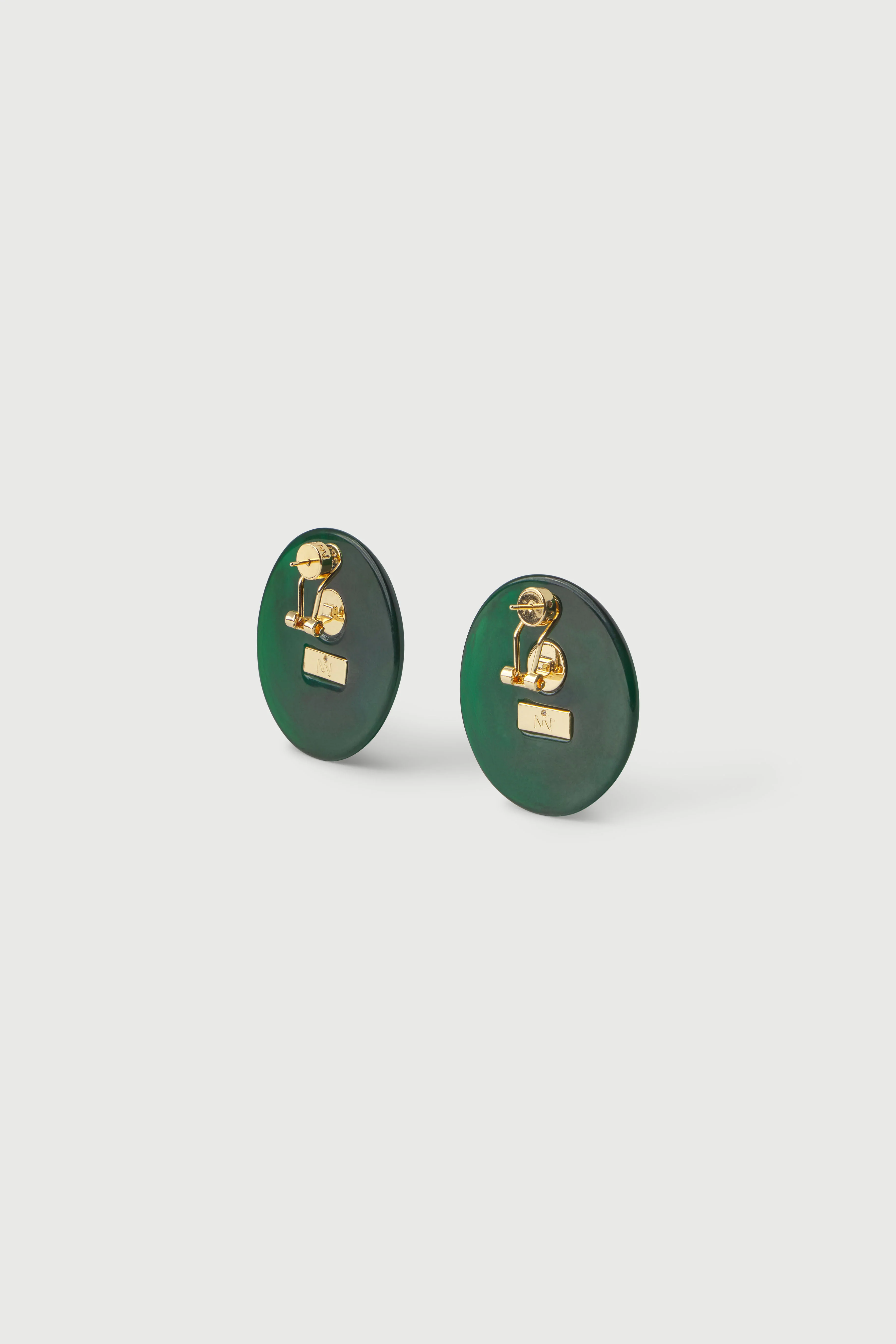 Resin Round Earrings - Image 4