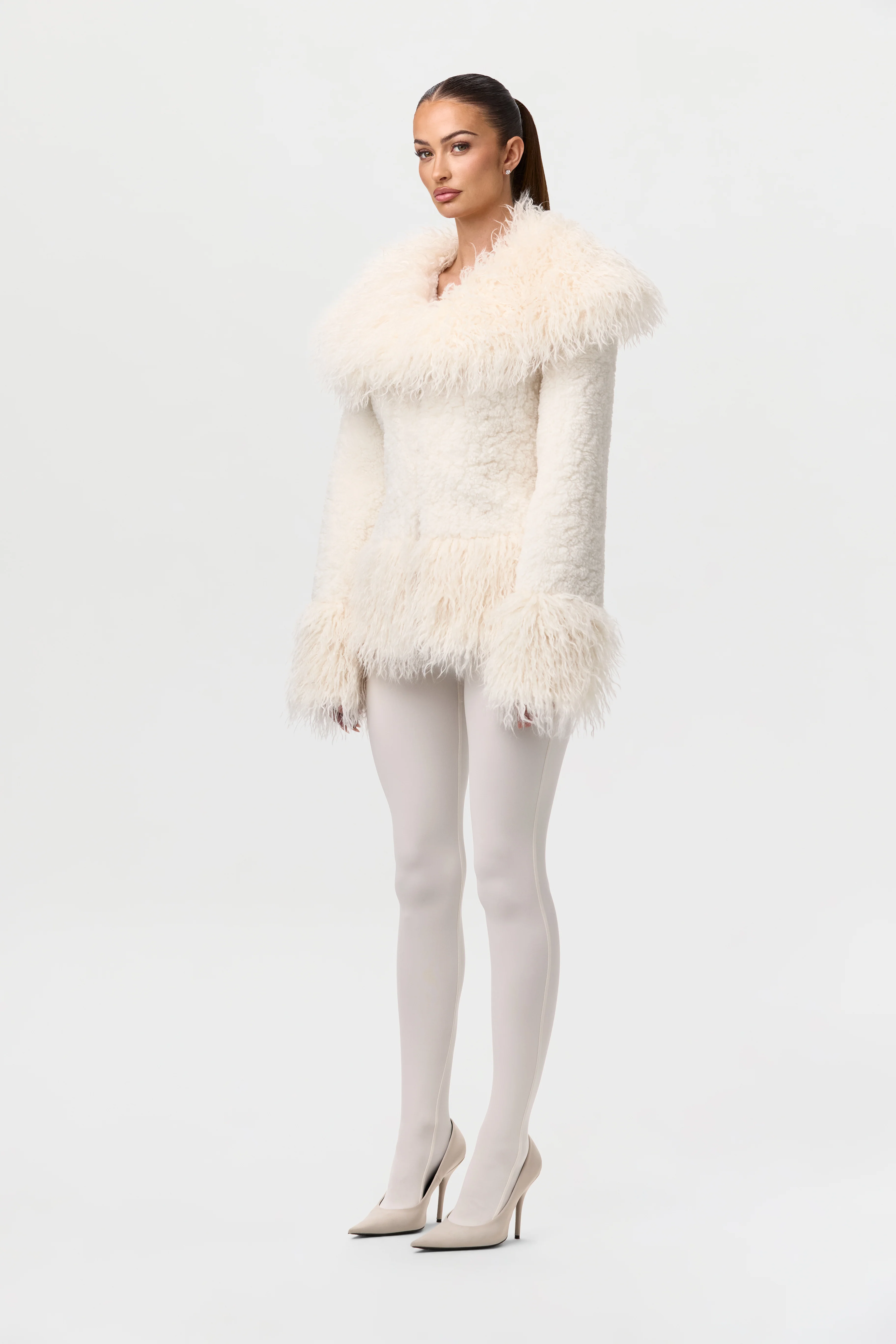 Sherpa Faux Fur Jacket - Image 2