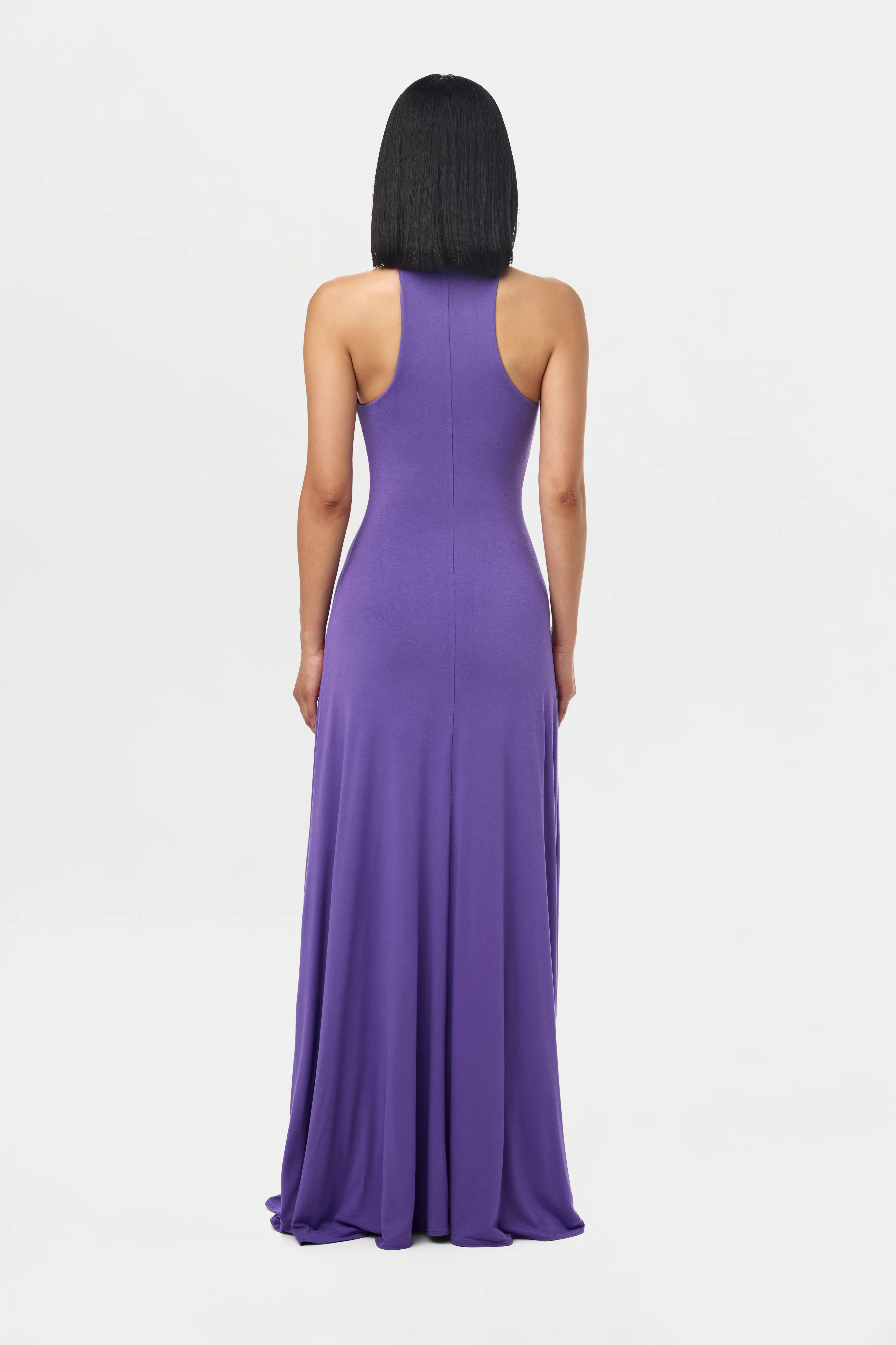 Smooth Racerback Flare Maxi Dress - Image 3