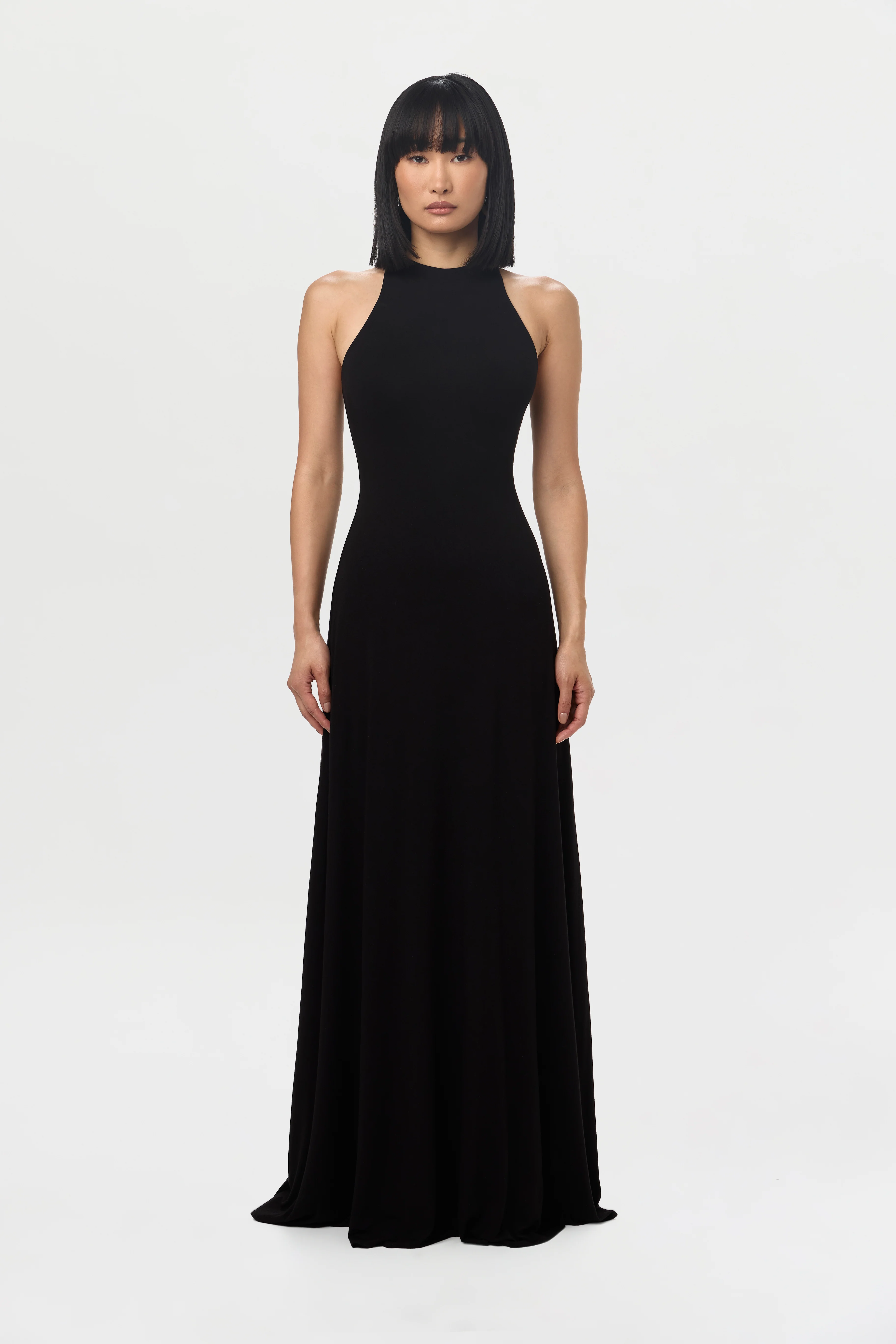Smooth Racerback Flare Maxi Dress - Image 4
