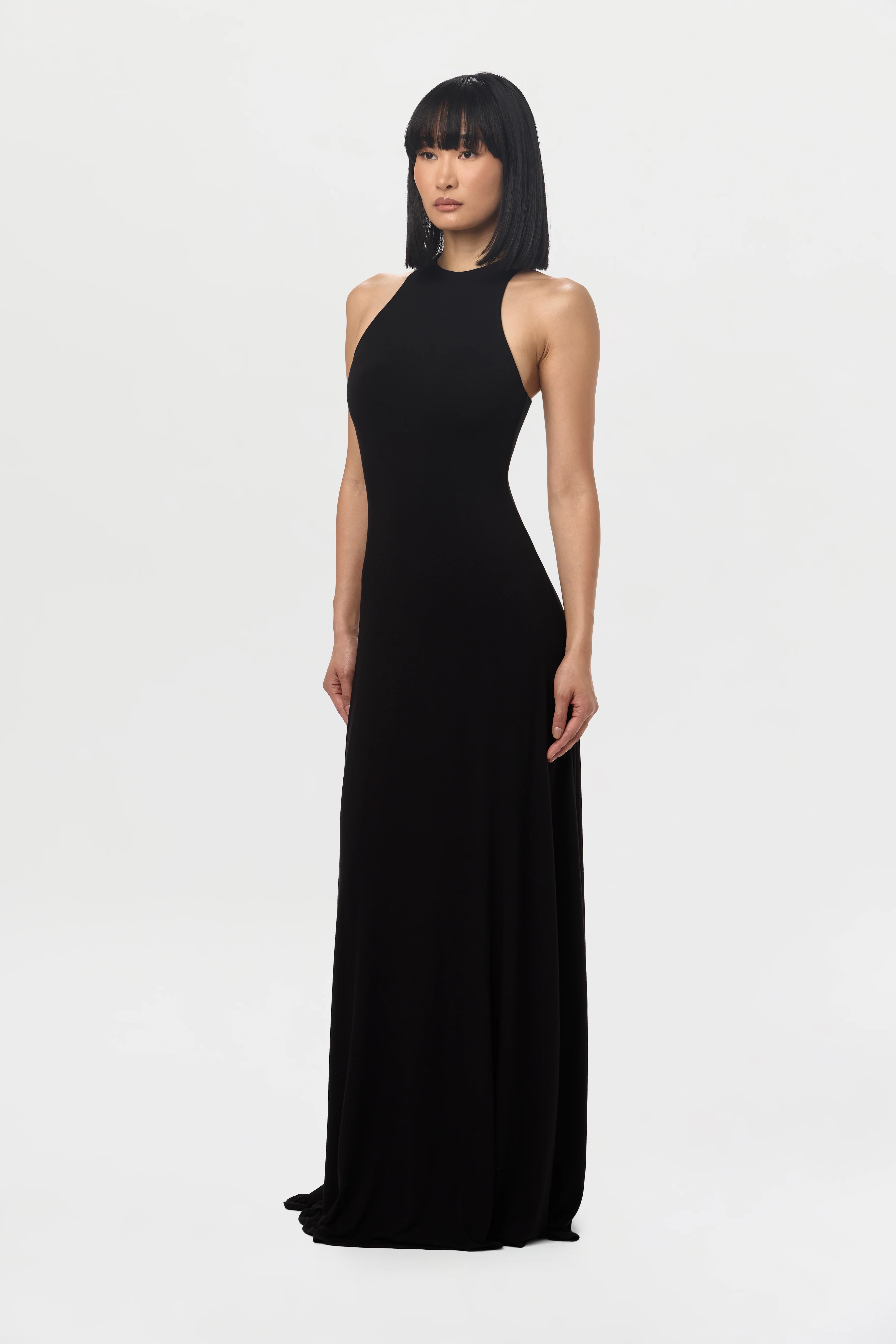 Smooth Racerback Flare Maxi Dress - Image 5