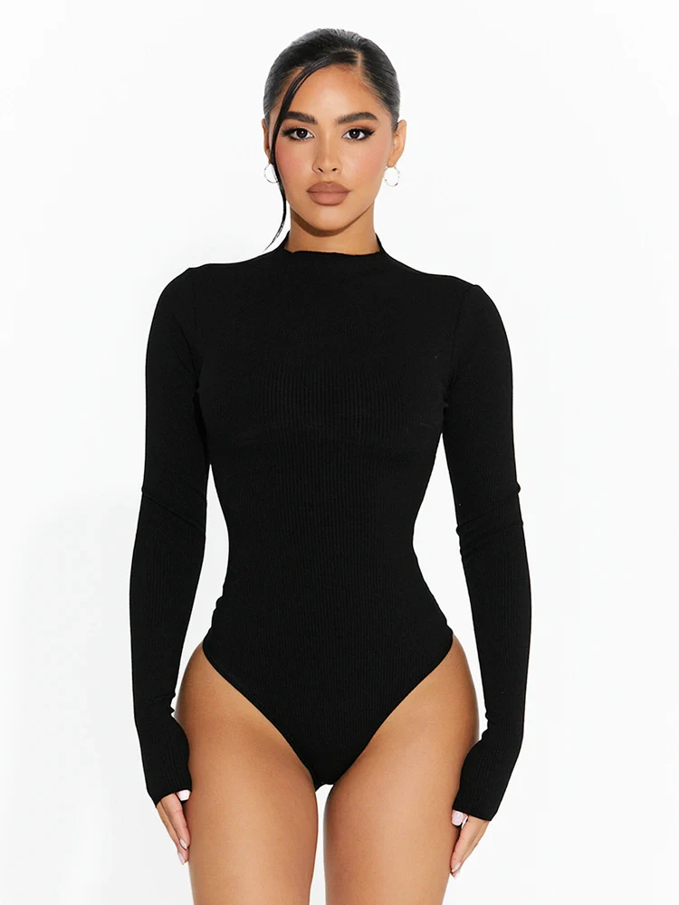 Snatched Raw Edge Bodysuit - Image 4