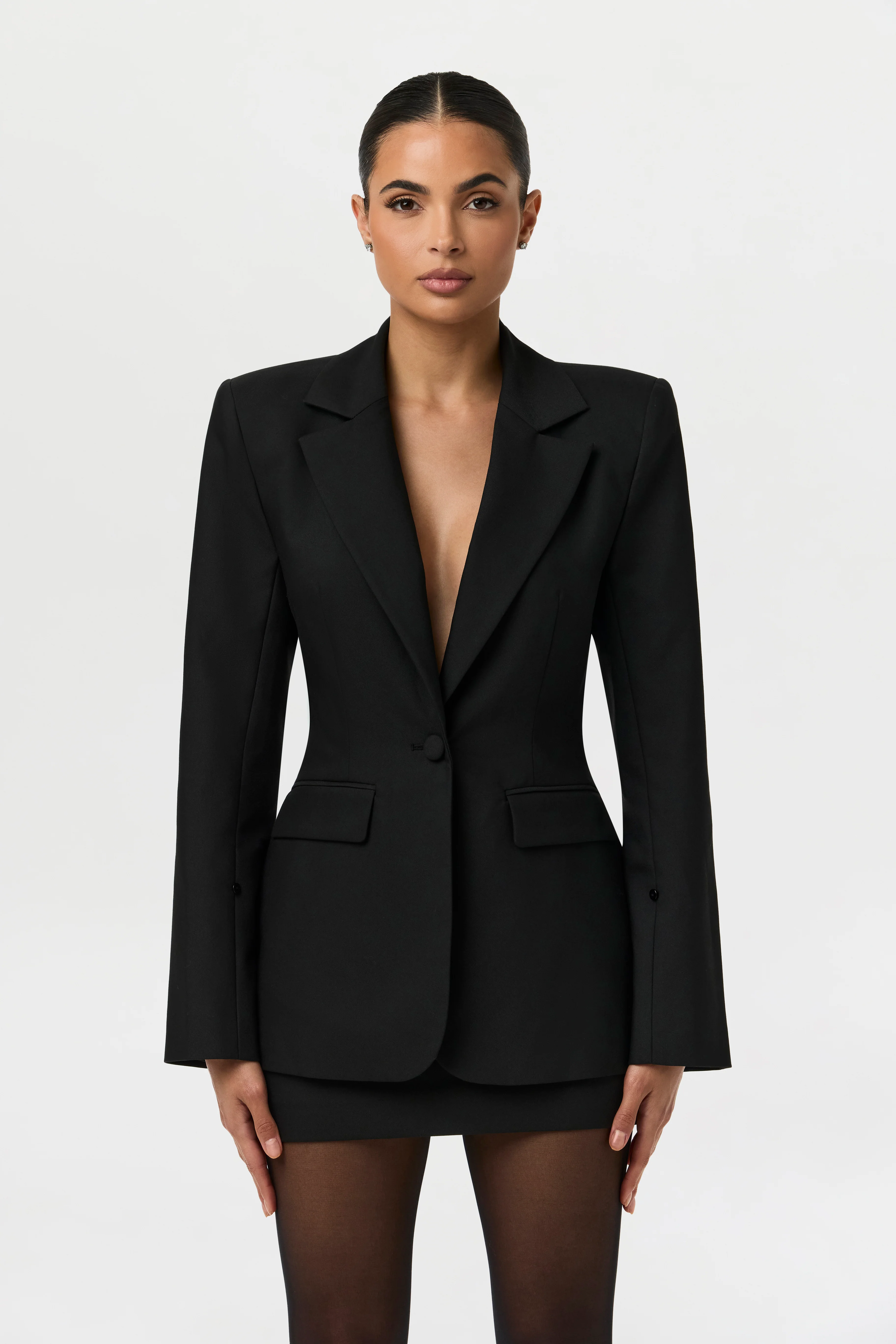 Faux Fur Suited Blazer - Image 10