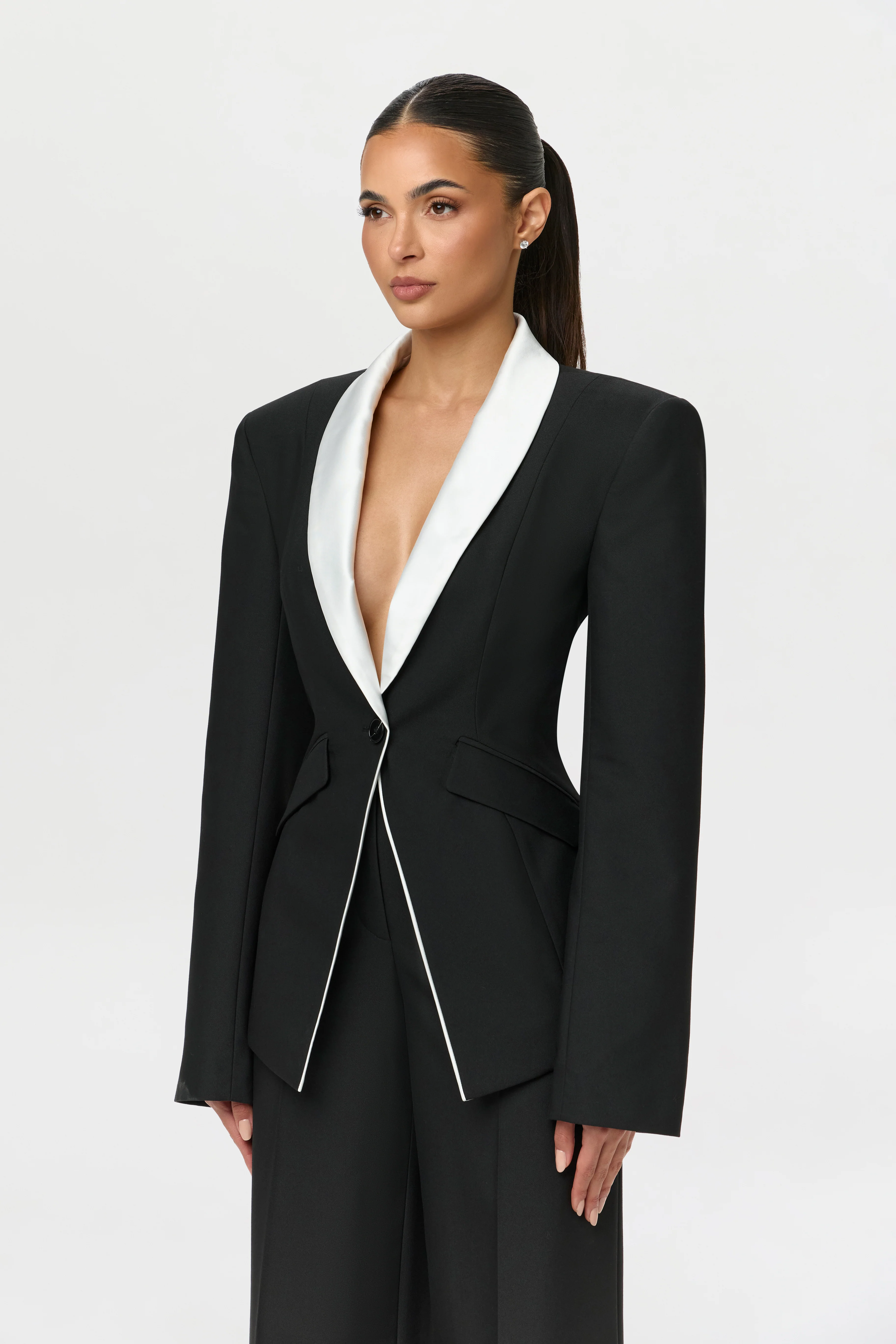 Suiting Jacket With Shawl Collar