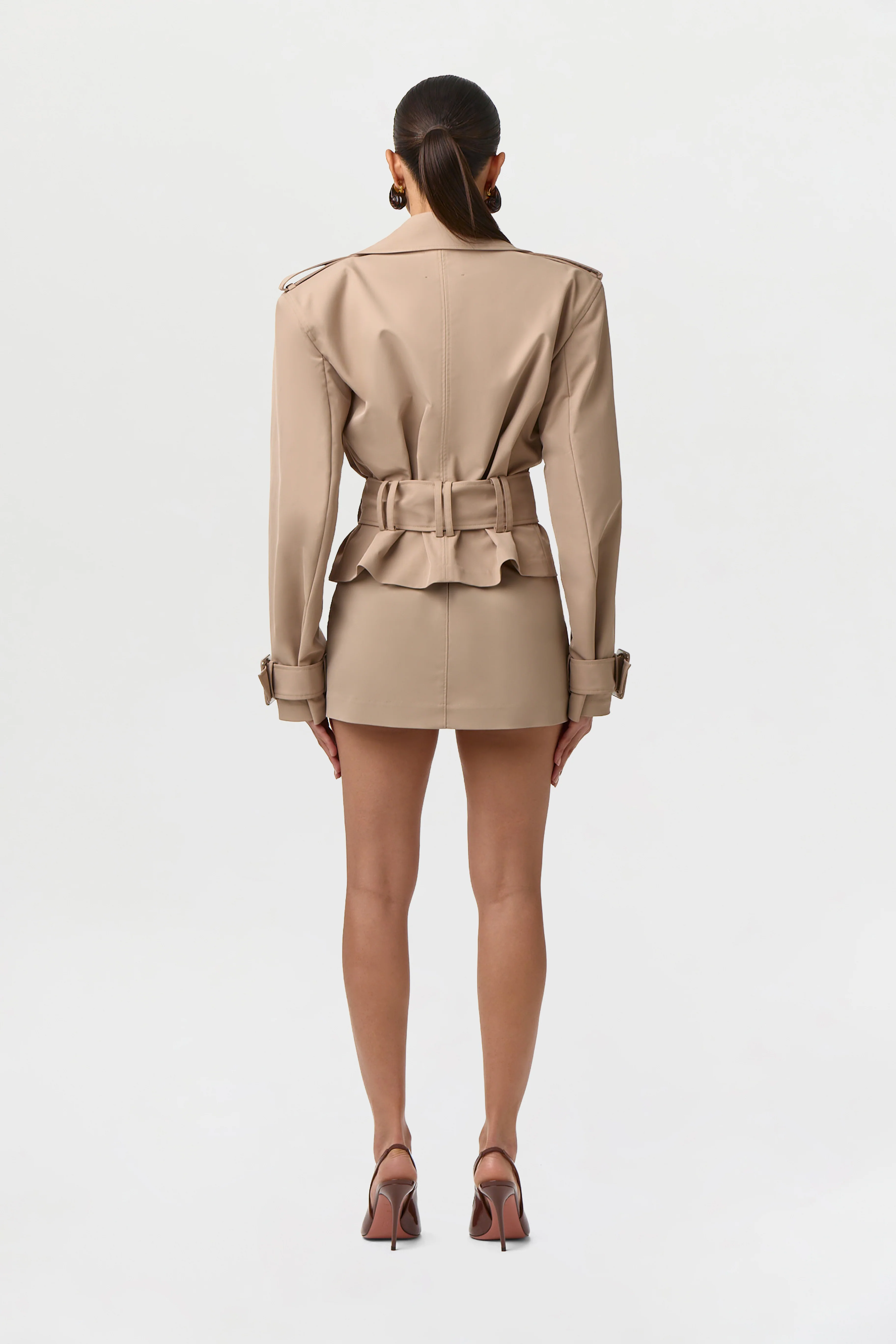 Twill High Waist Mini Skirt - Image 5