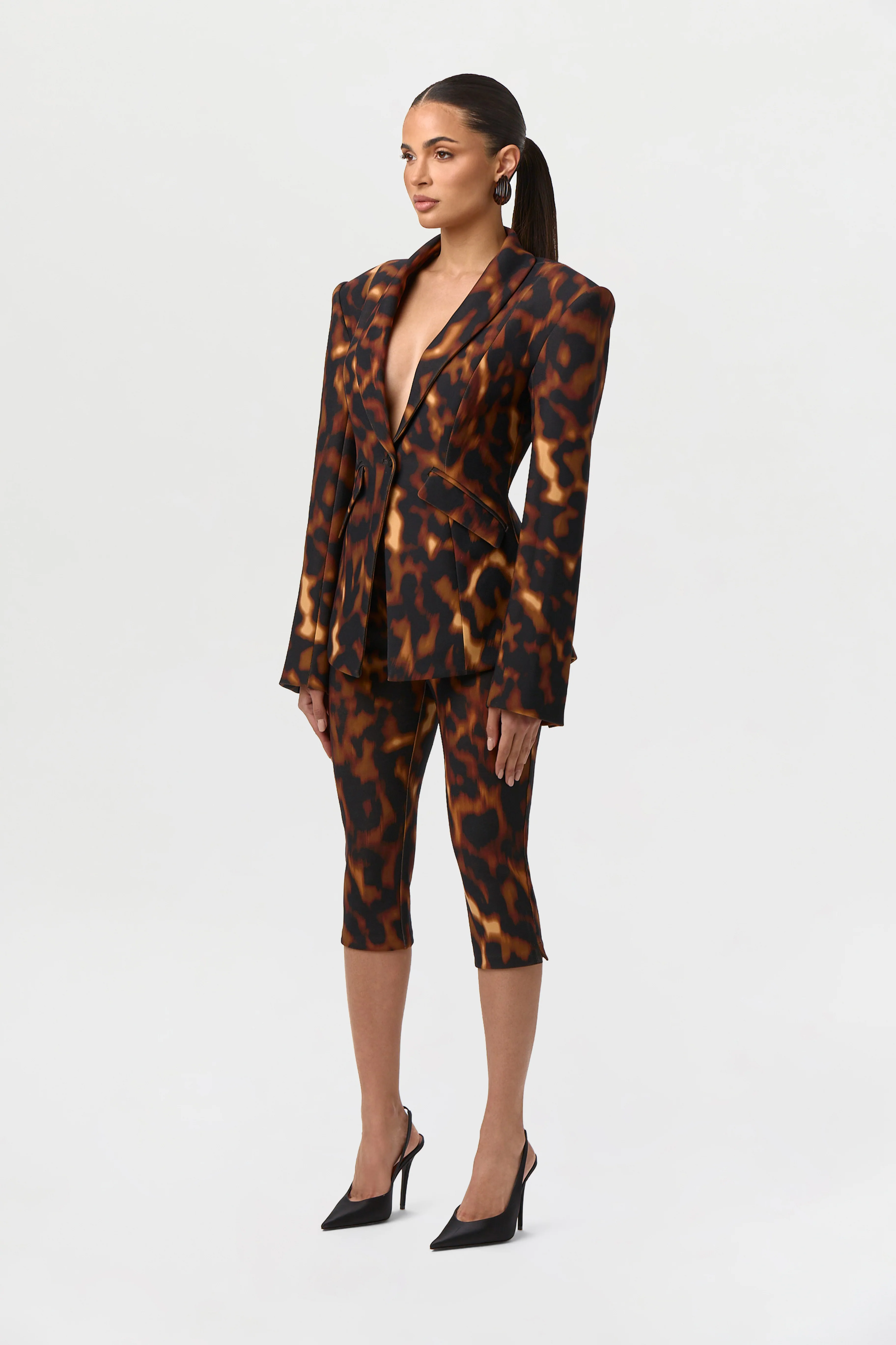 Suiting Tortoise Capri Pants - Image 2