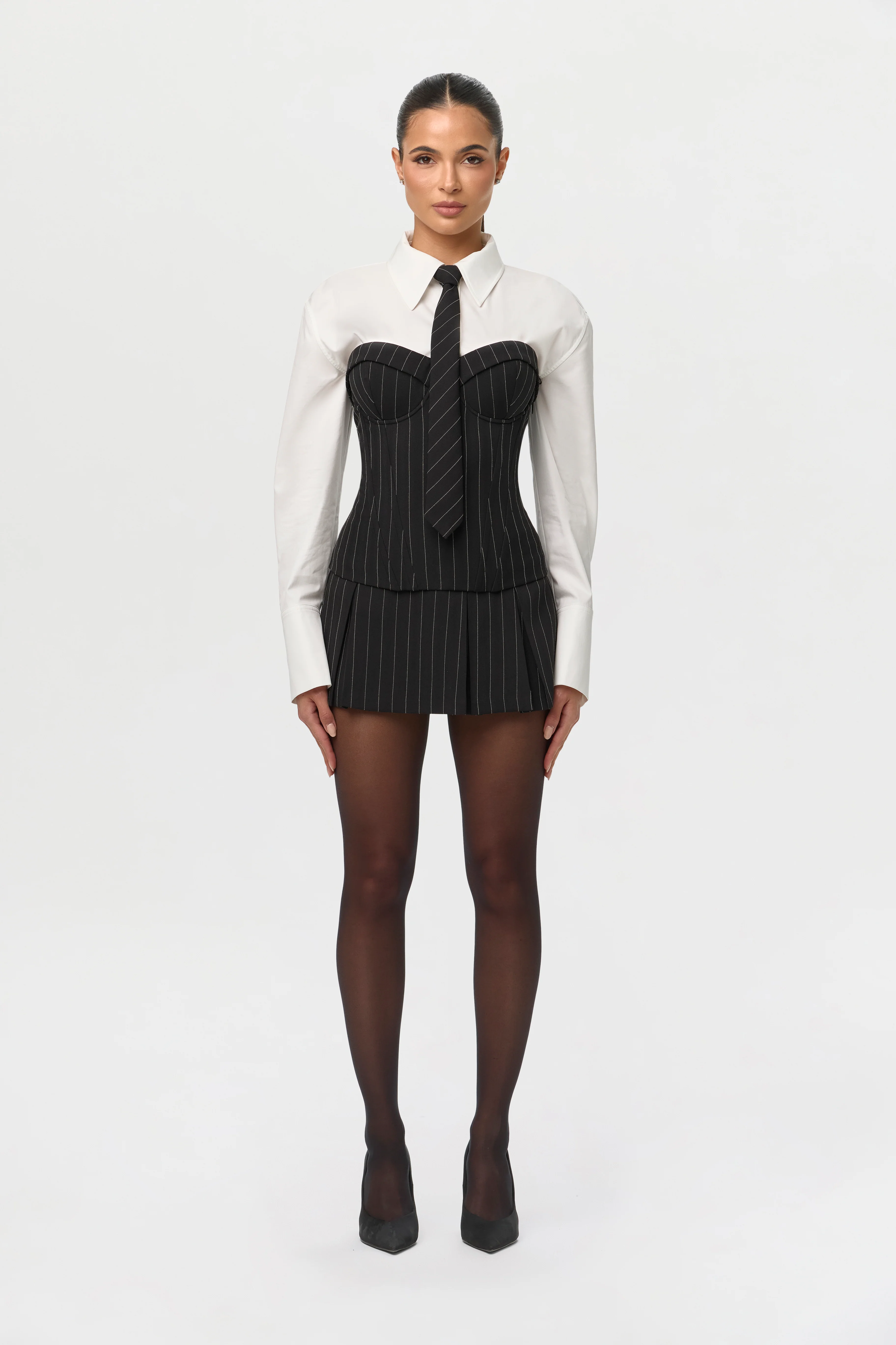 Suiting Pinstripe Tie - Image 8
