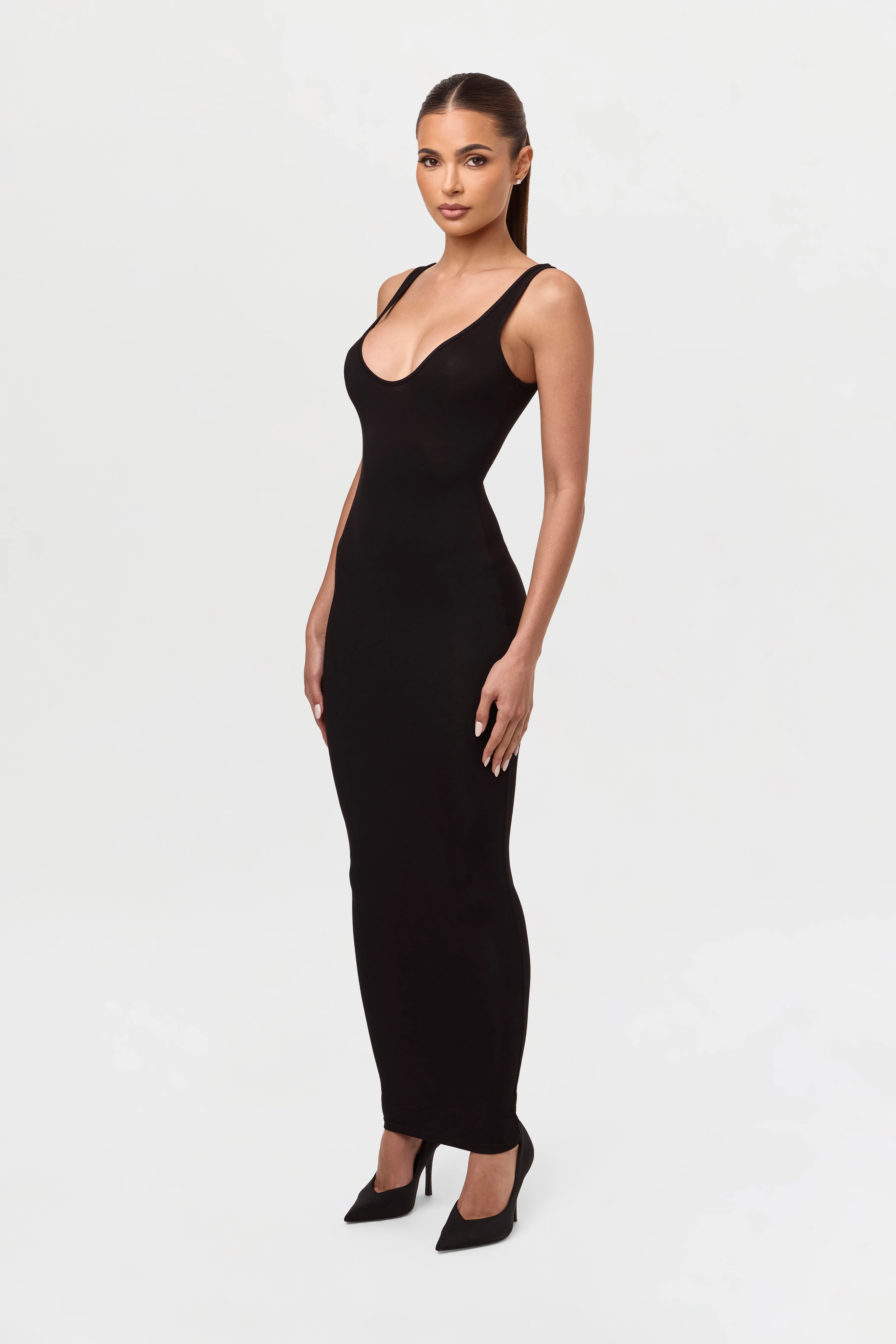 Smooth Sculpt Tank Midi Dress - Image 3