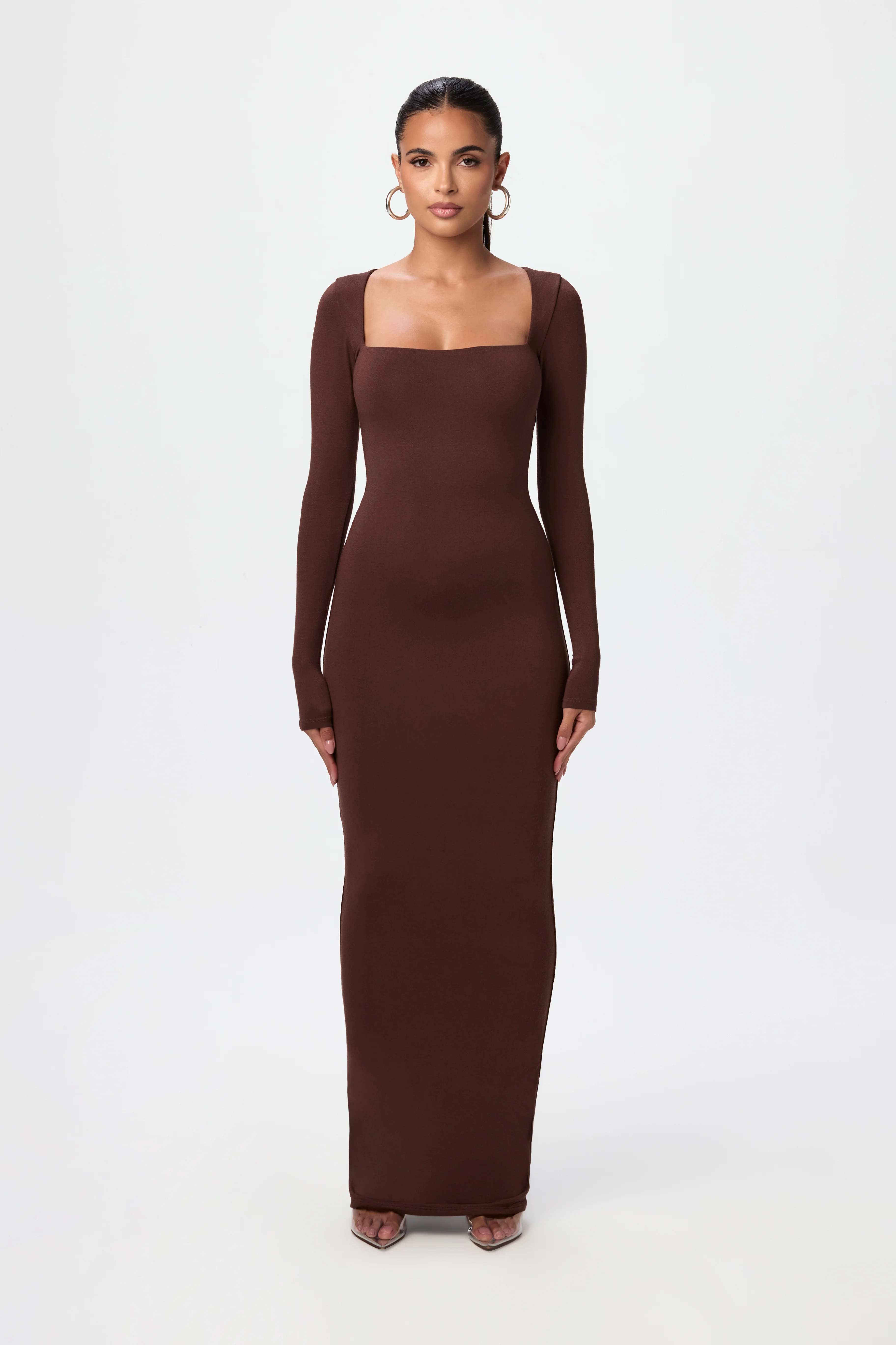 NW Square Neck Sculpt Maxi Dress - Image 11