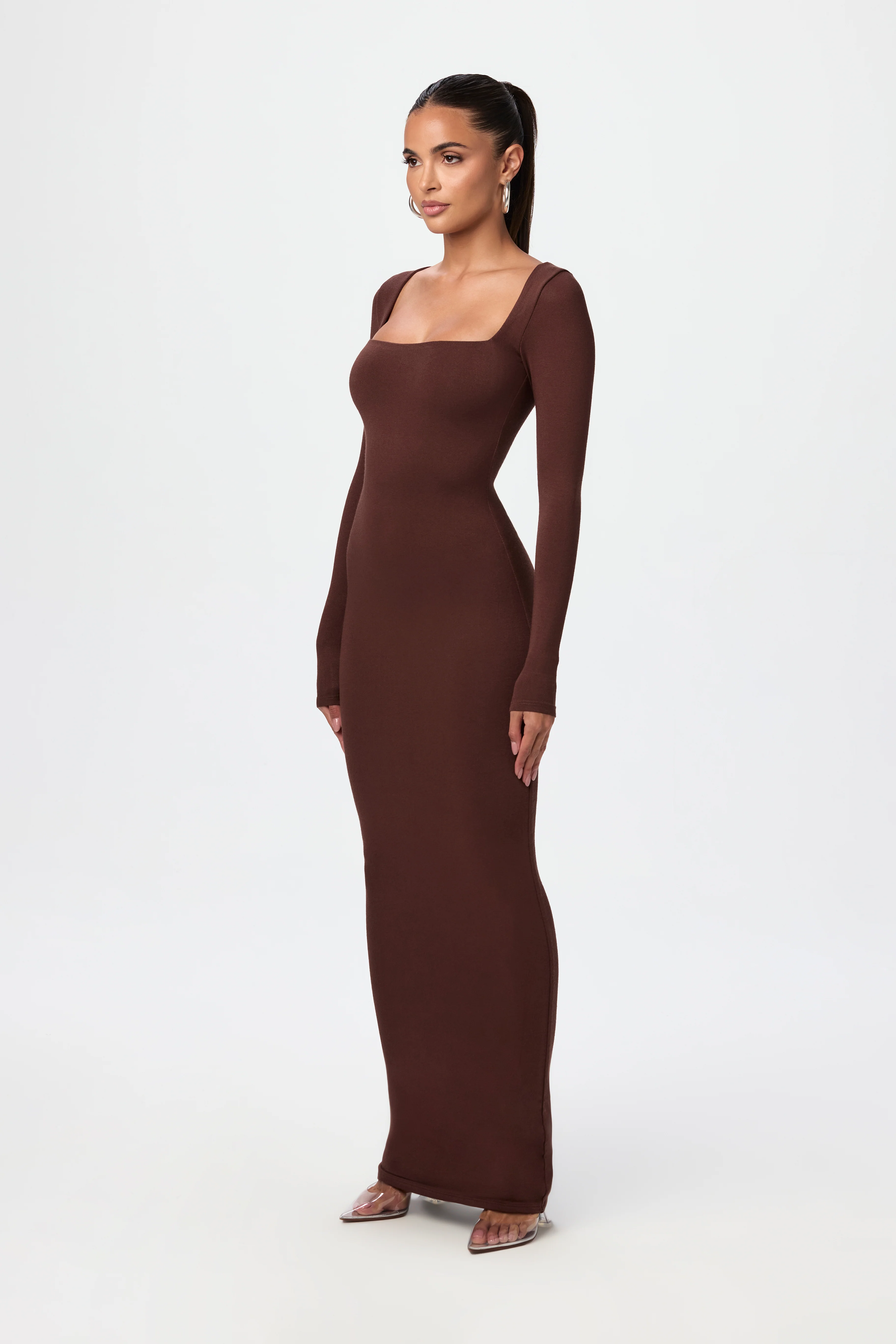 NW Square Neck Sculpt Maxi Dress - Image 12