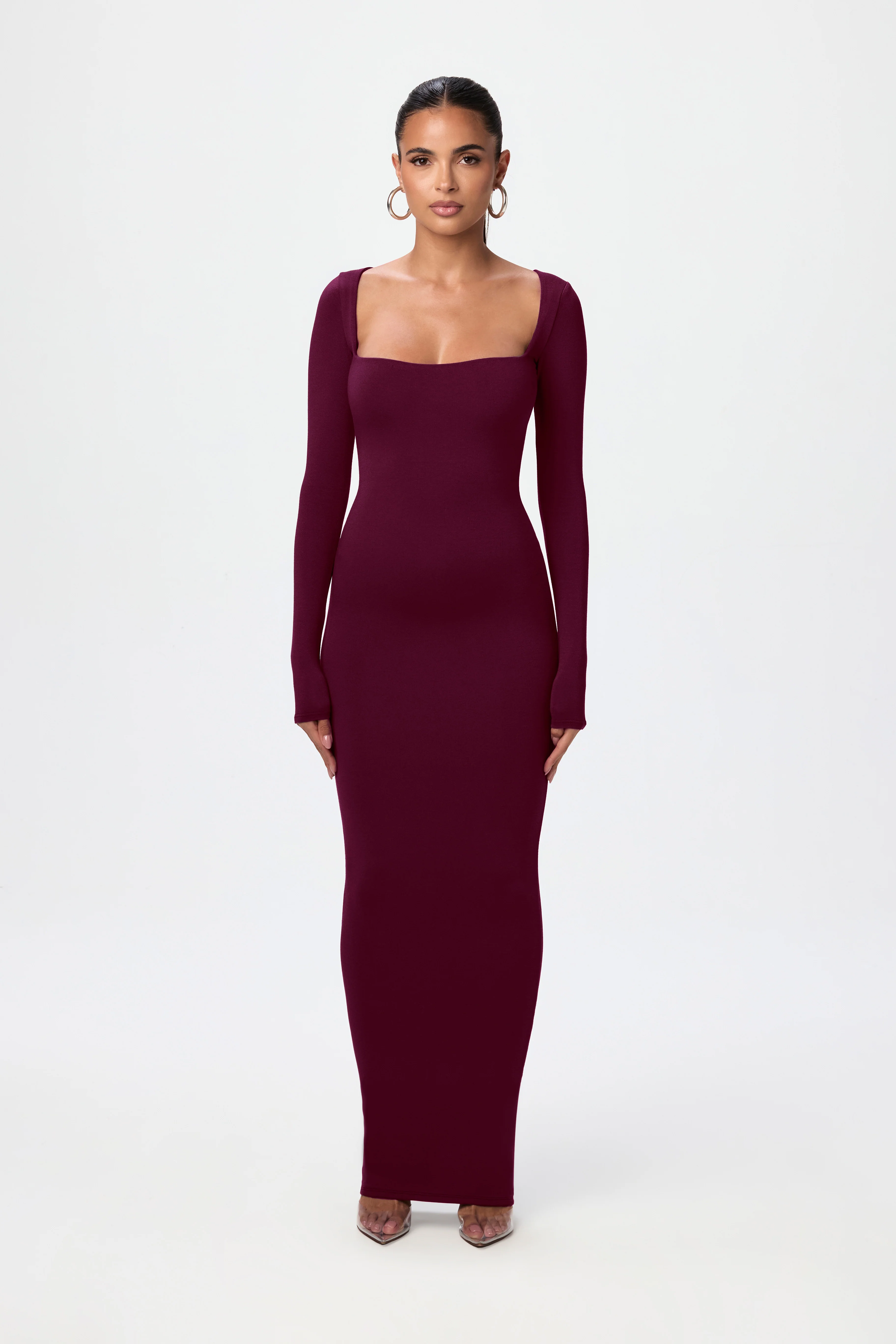 NW Square Neck Sculpt Maxi Dress - Image 5