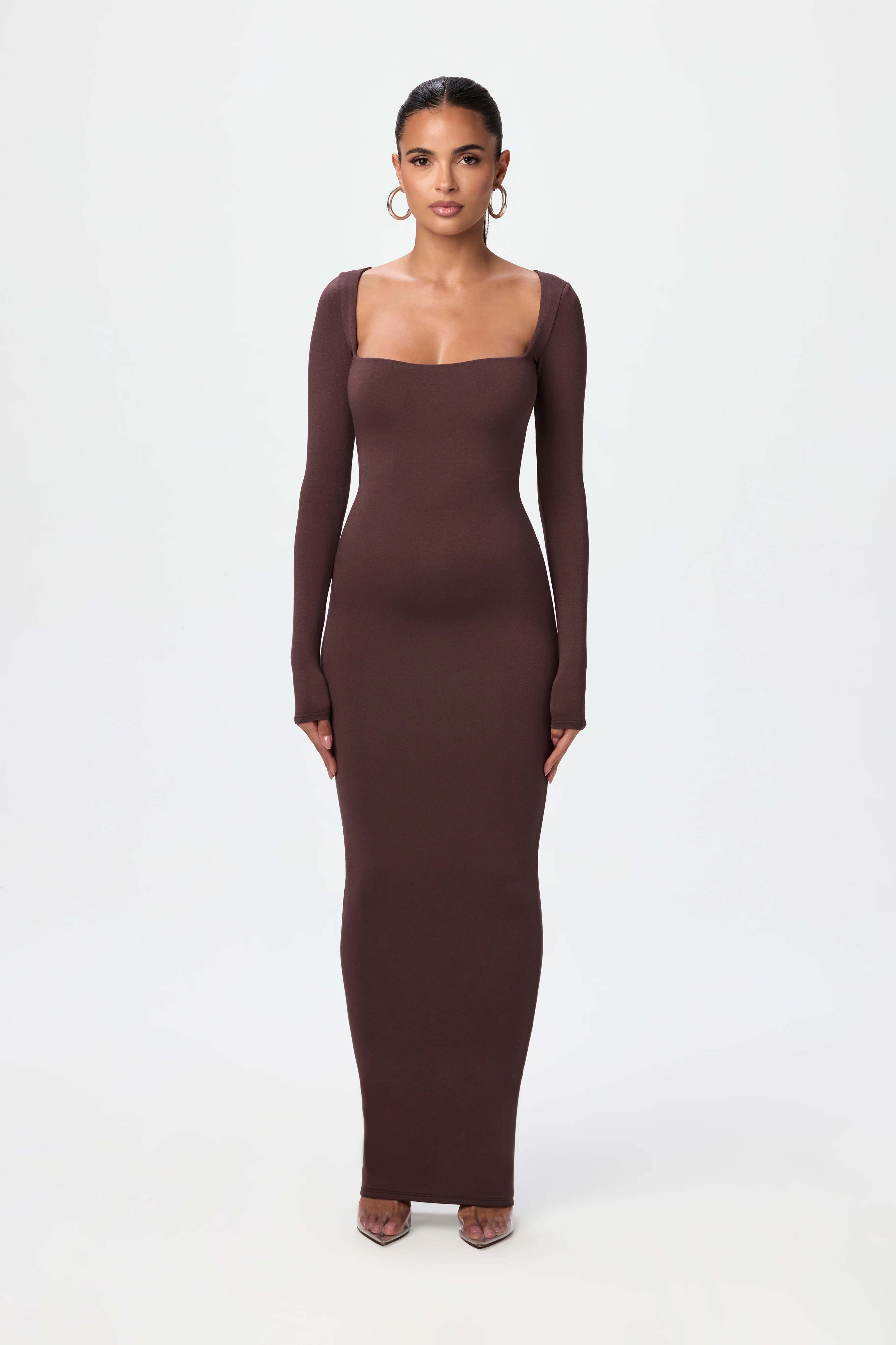 NW Square Neck Sculpt Maxi Dress - Image 6