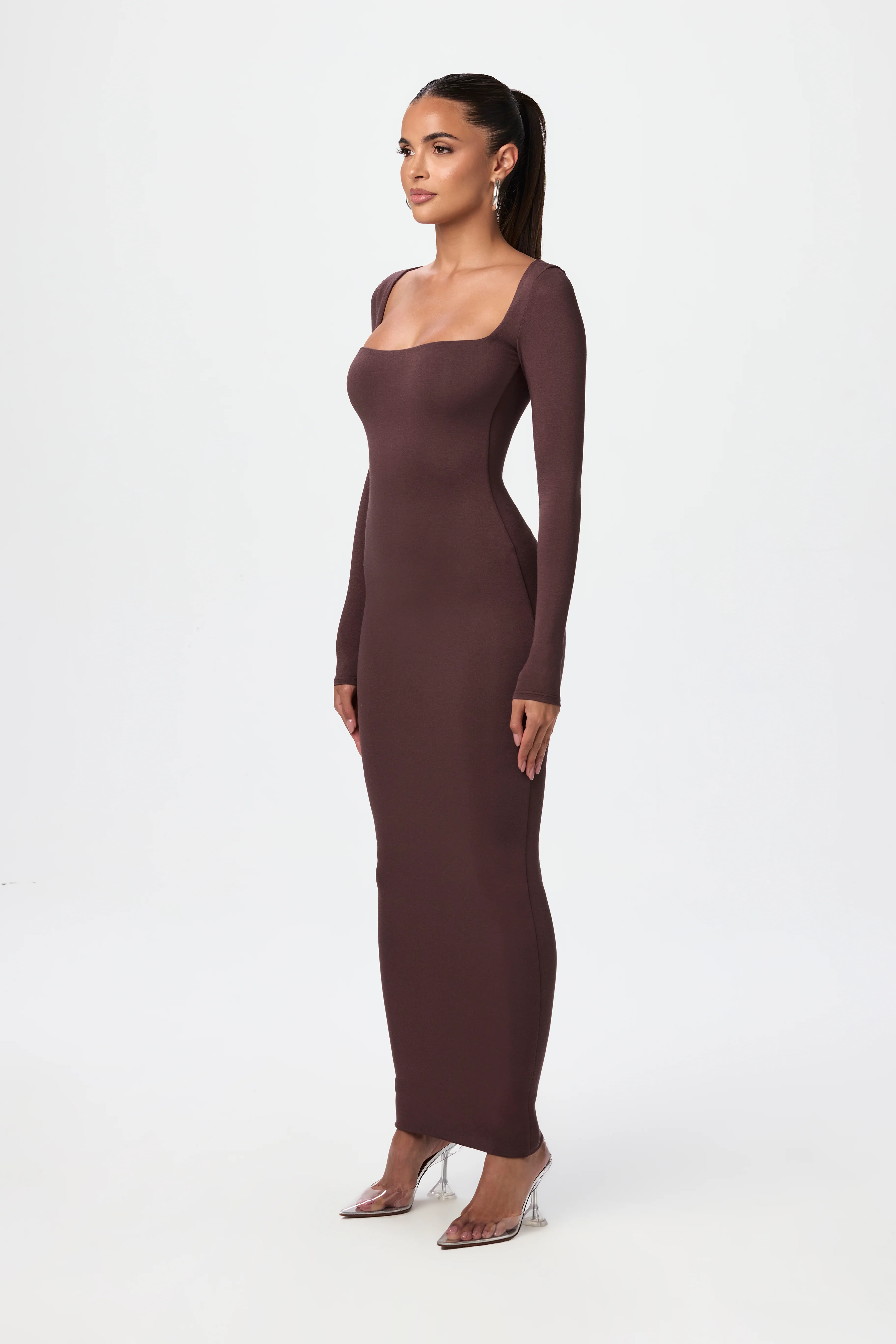 NW Square Neck Sculpt Maxi Dress - Image 7