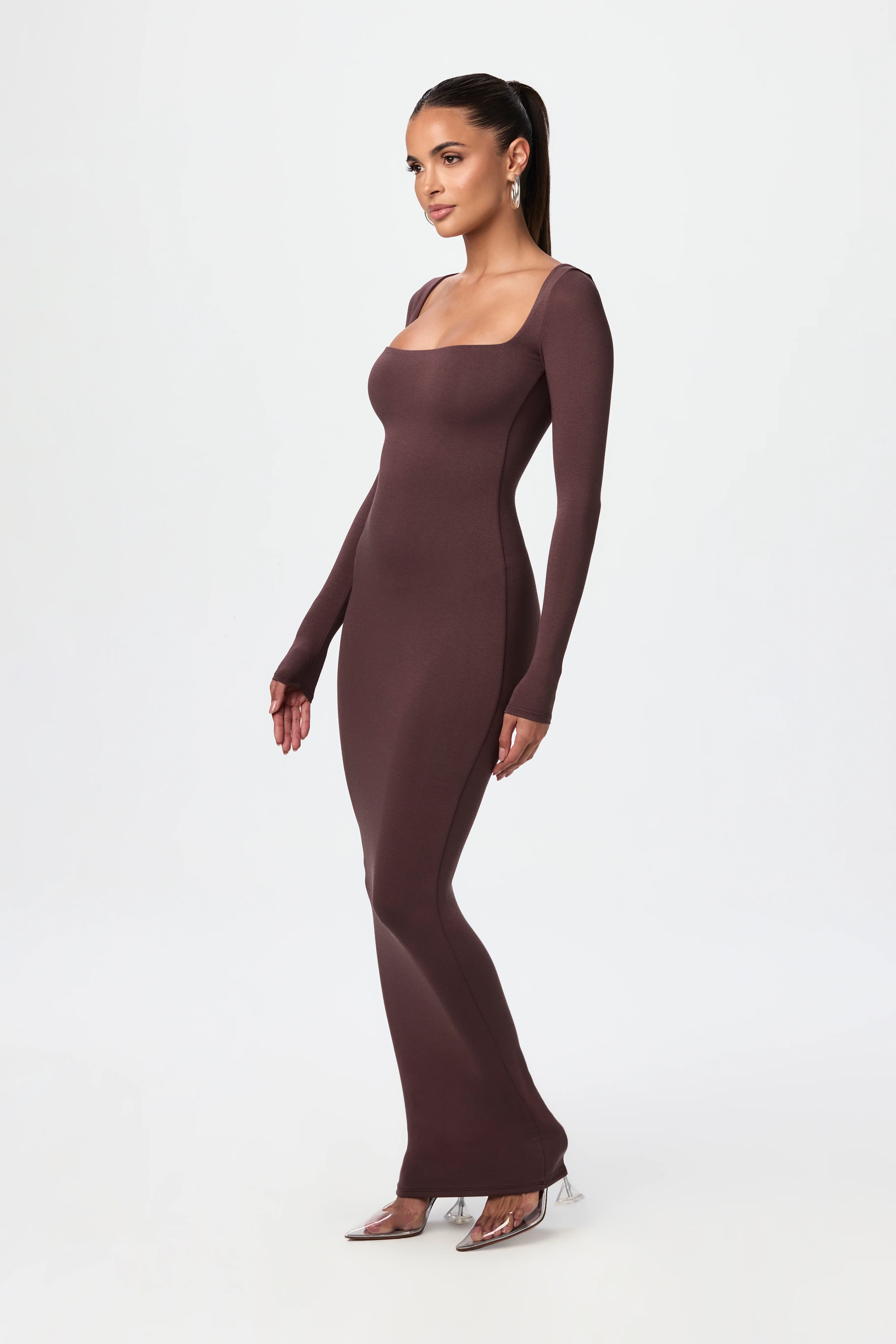 NW Square Neck Sculpt Maxi Dress - Image 8
