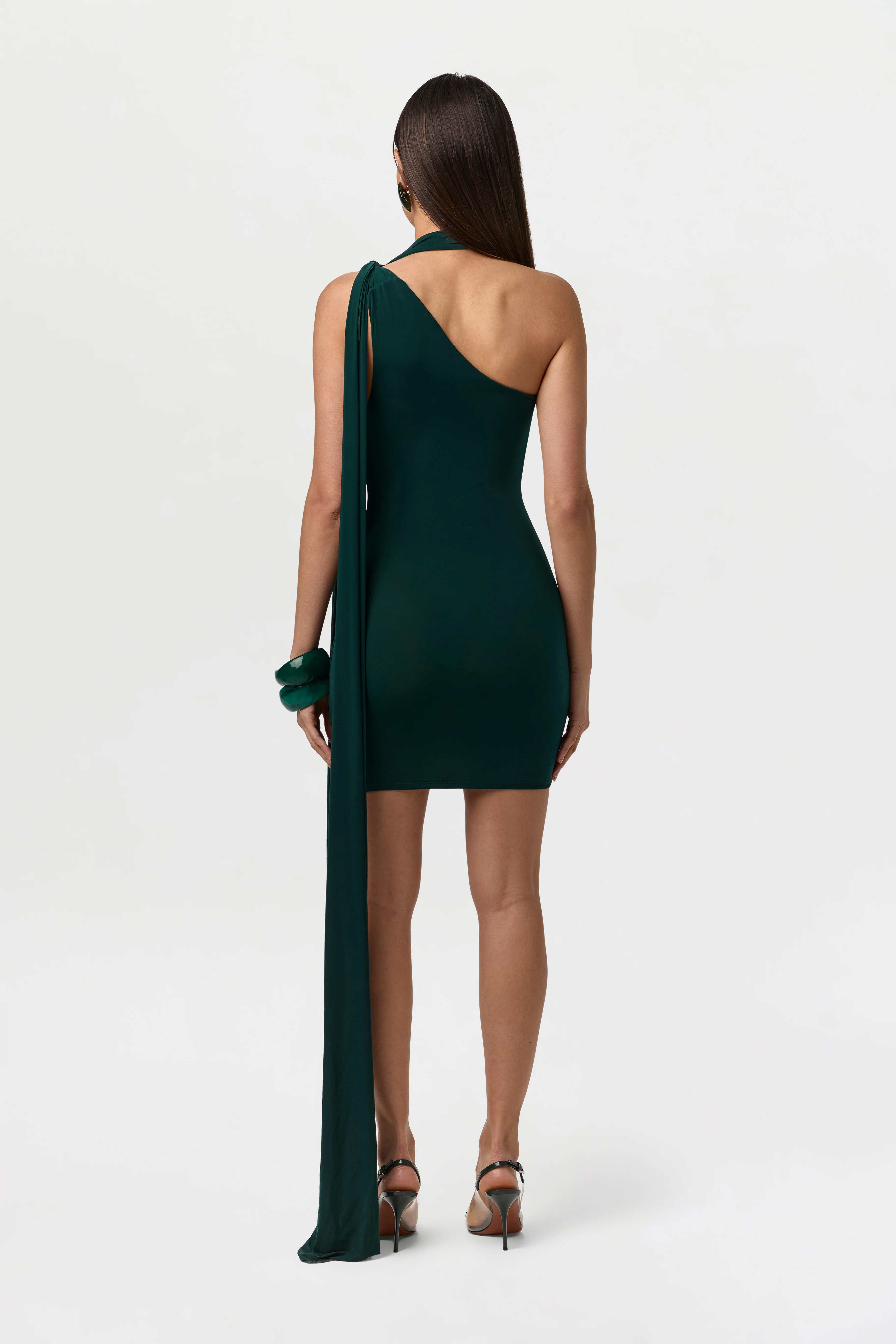One Shoulder Mini Dress - Image 4