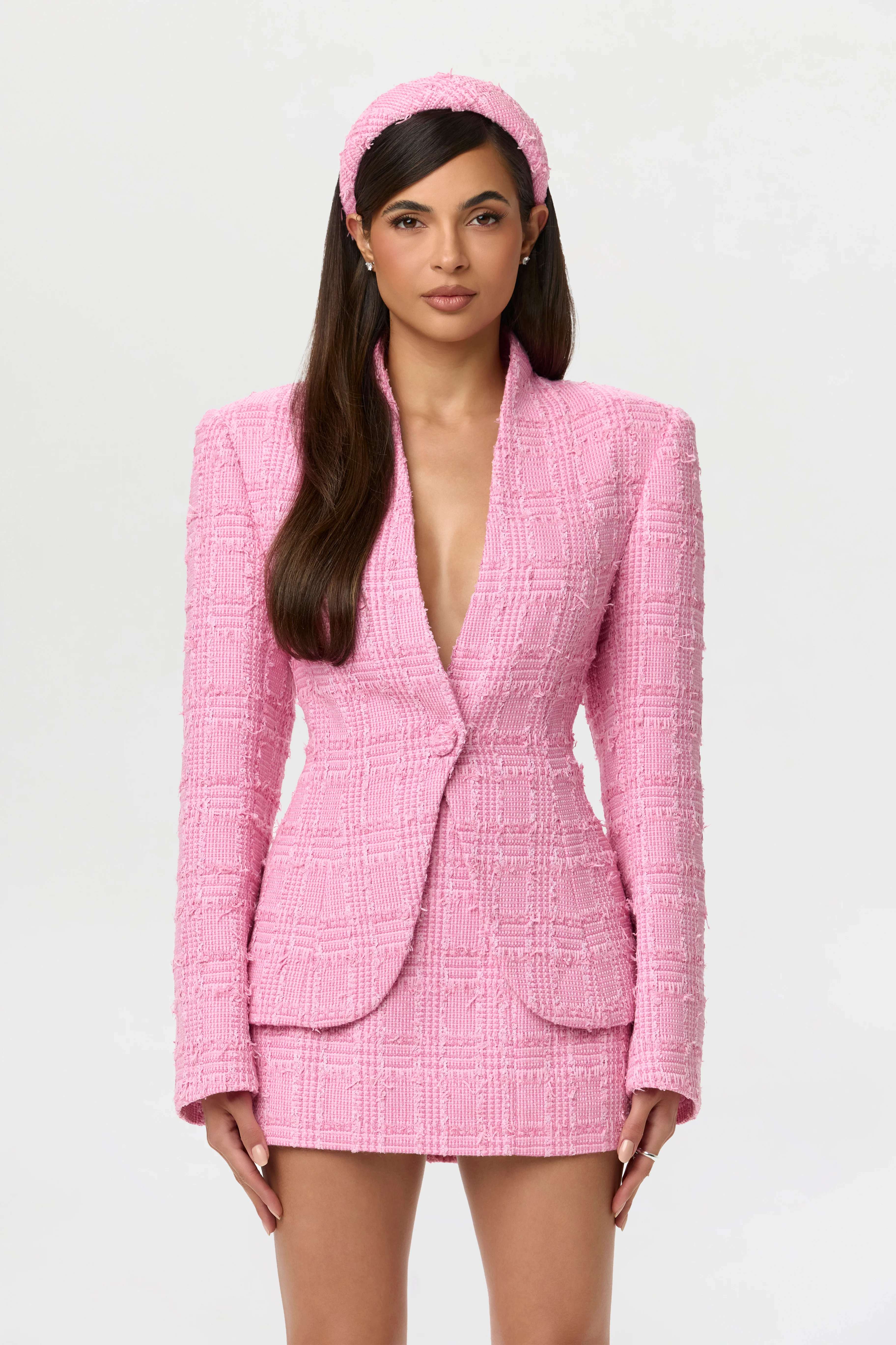 Tweed Suiting Mini Skirt - Image 3